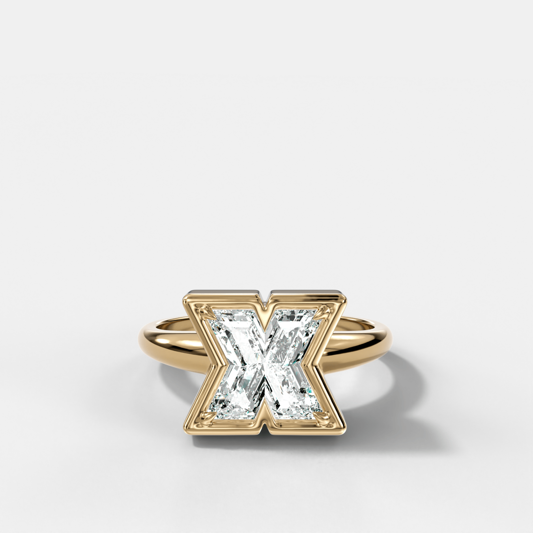 Club Diamond Initial Ring - Letter X - GOODSTONE