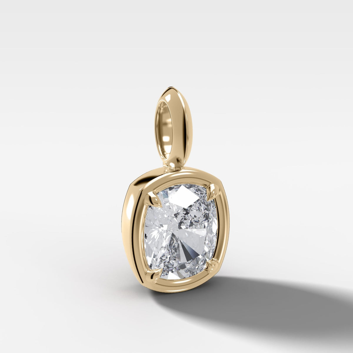 Club Elongated Cushion Attachable Diamond Pendant - GOODSTONE