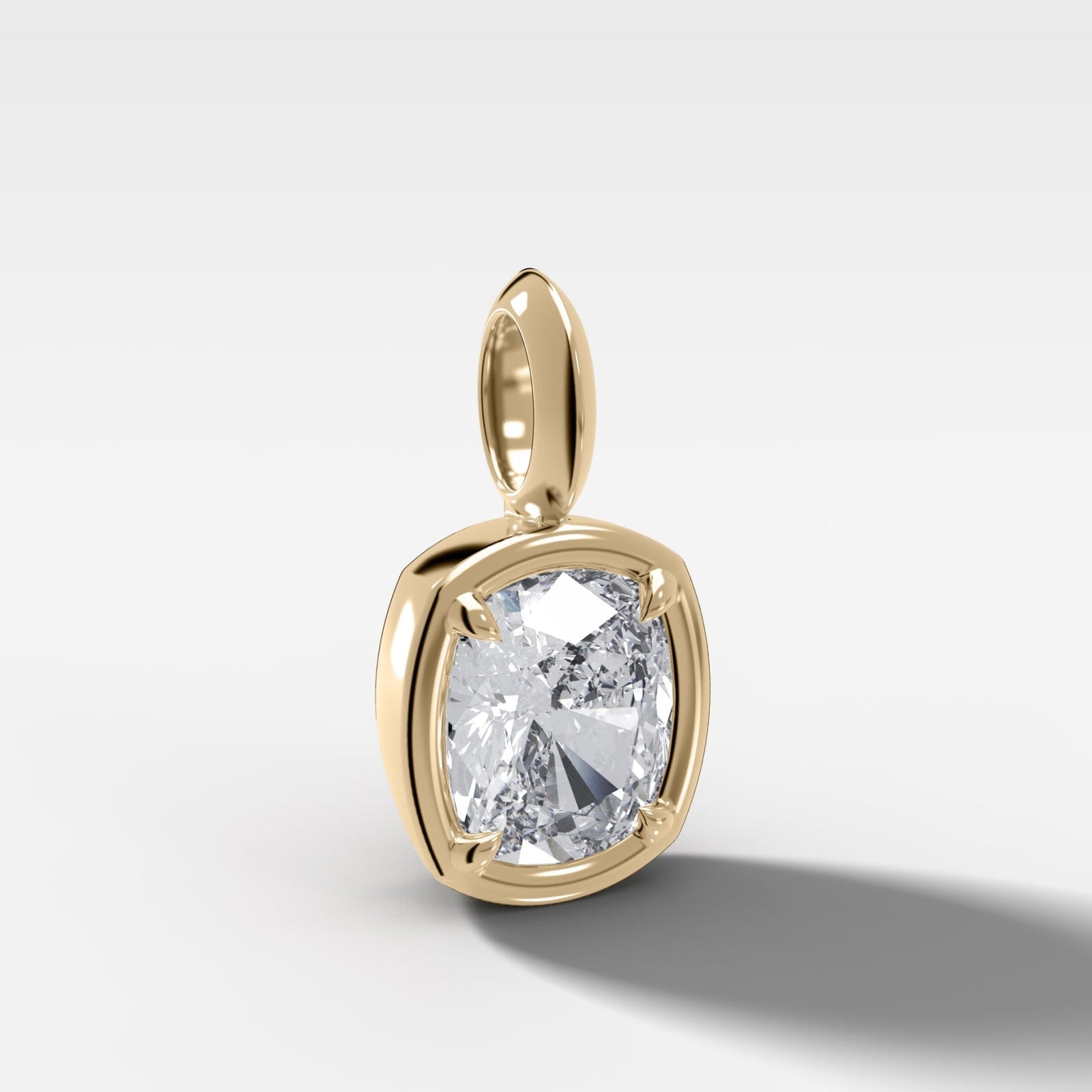 Club Elongated Cushion Attachable Diamond Pendant - GOODSTONE