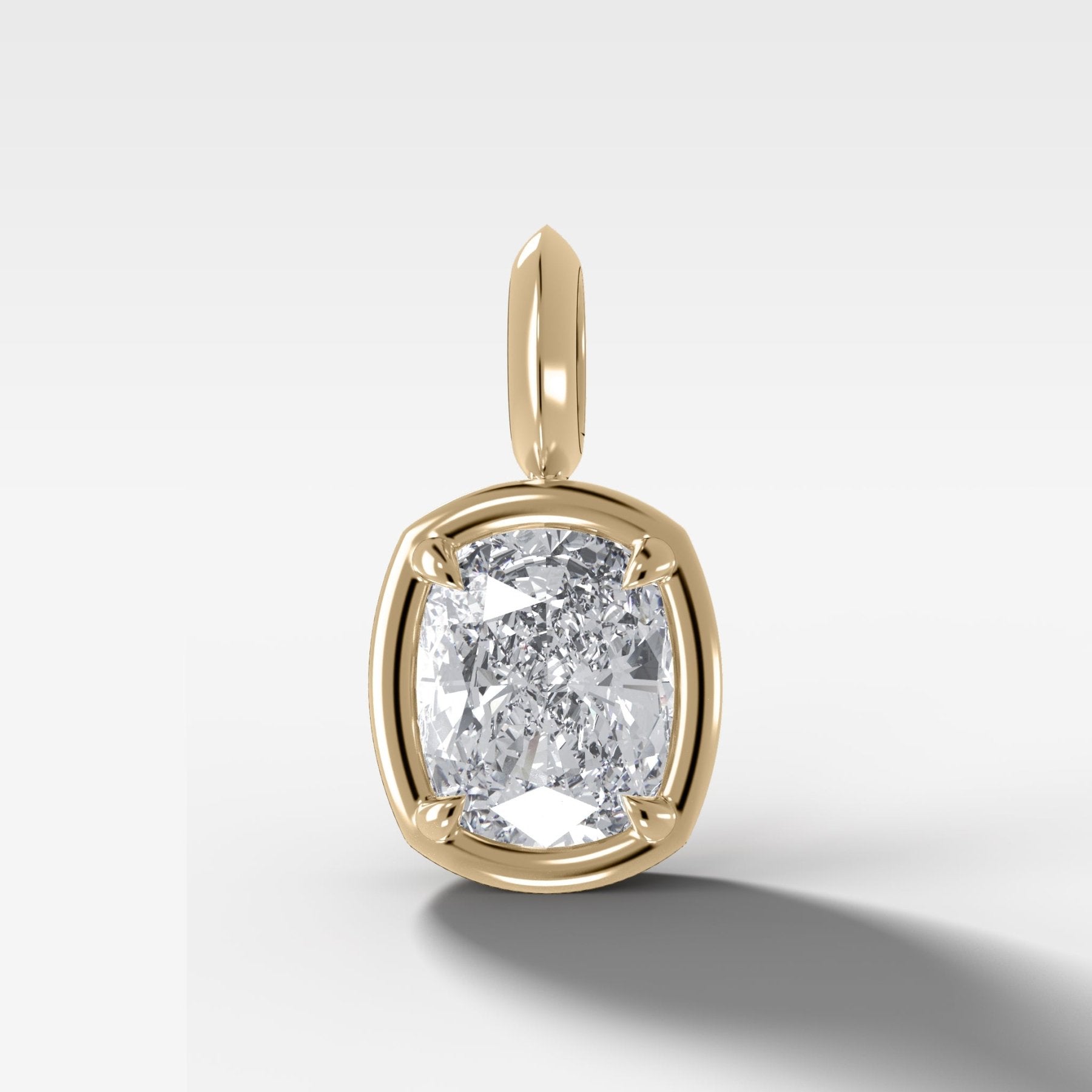 Club Elongated Cushion Attachable Diamond Pendant - GOODSTONE