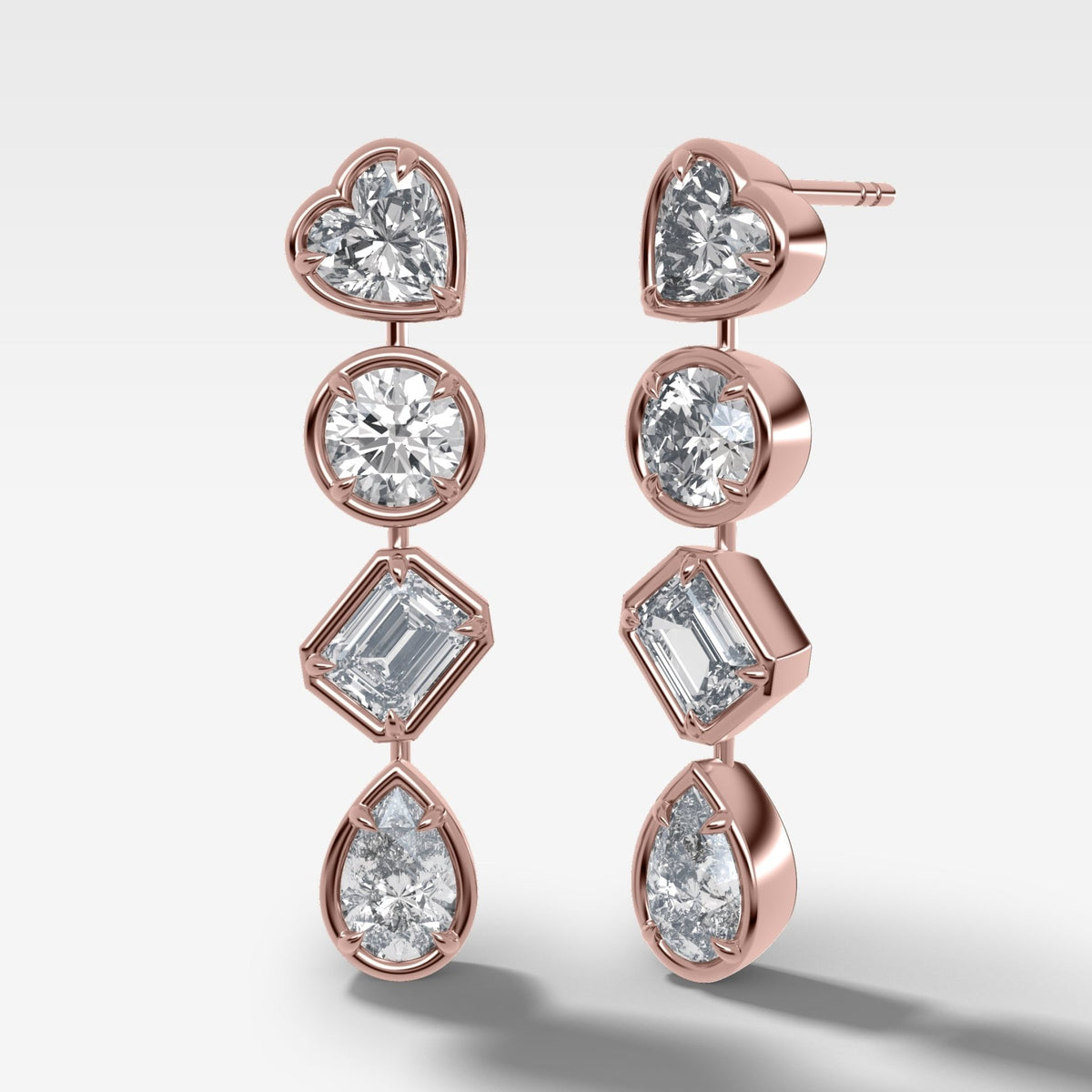 Club Mixed Shape Drop Earrings - GOODSTONE