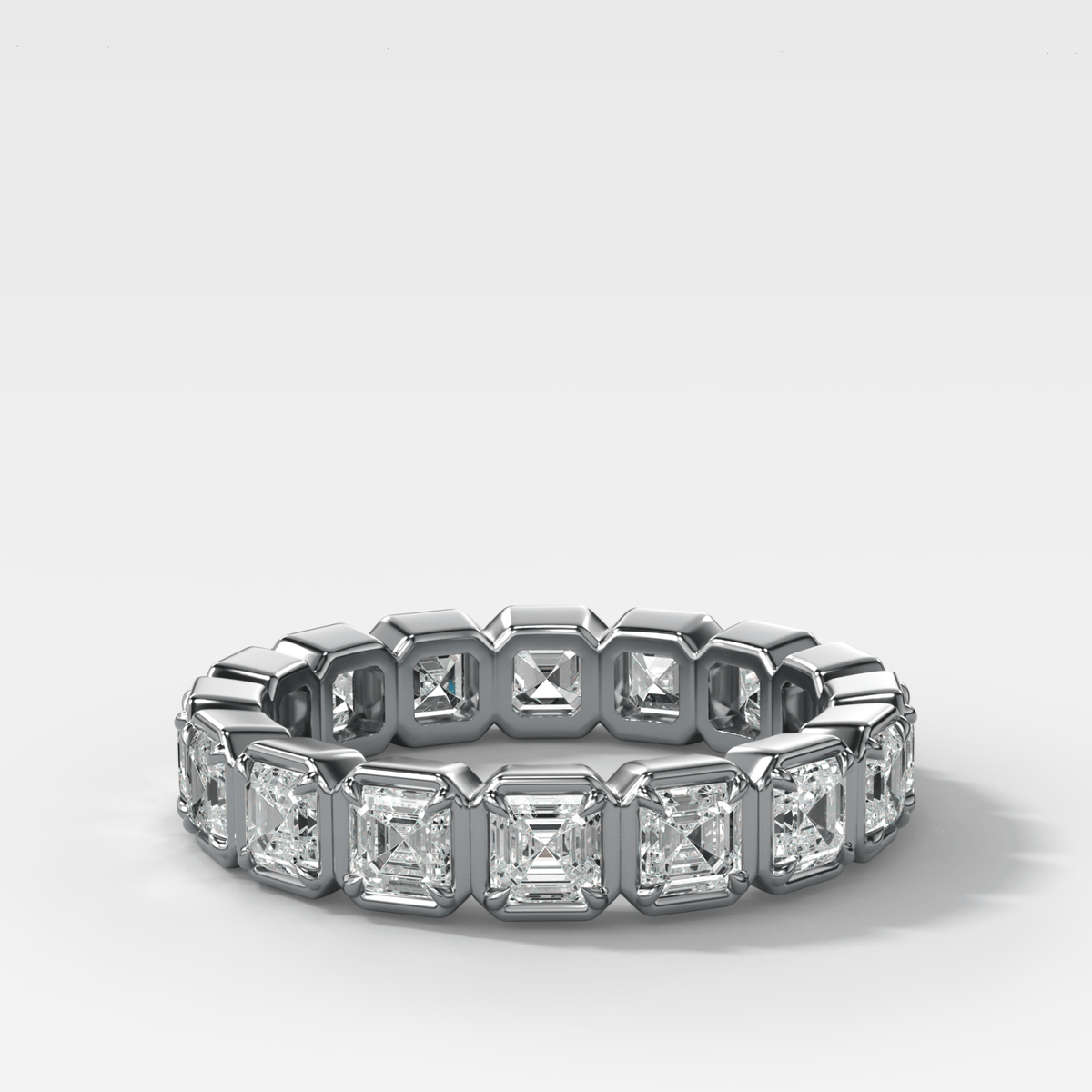 Club Set Eternity Band With Asscher Cuts - GOODSTONE