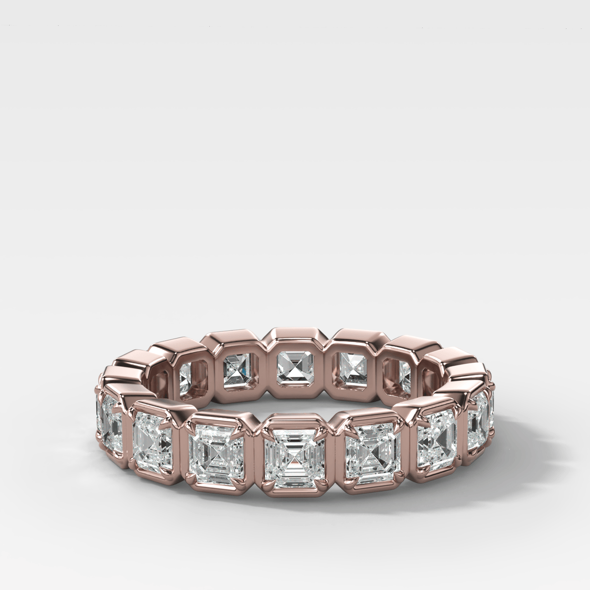 Club Set Eternity Band With Asscher Cuts - GOODSTONE