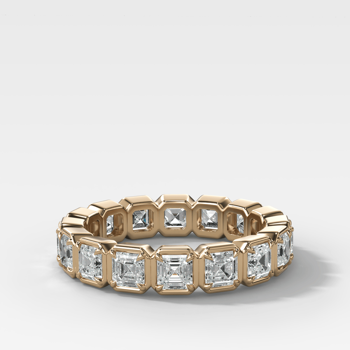 Club Set Eternity Band With Asscher Cuts - GOODSTONE