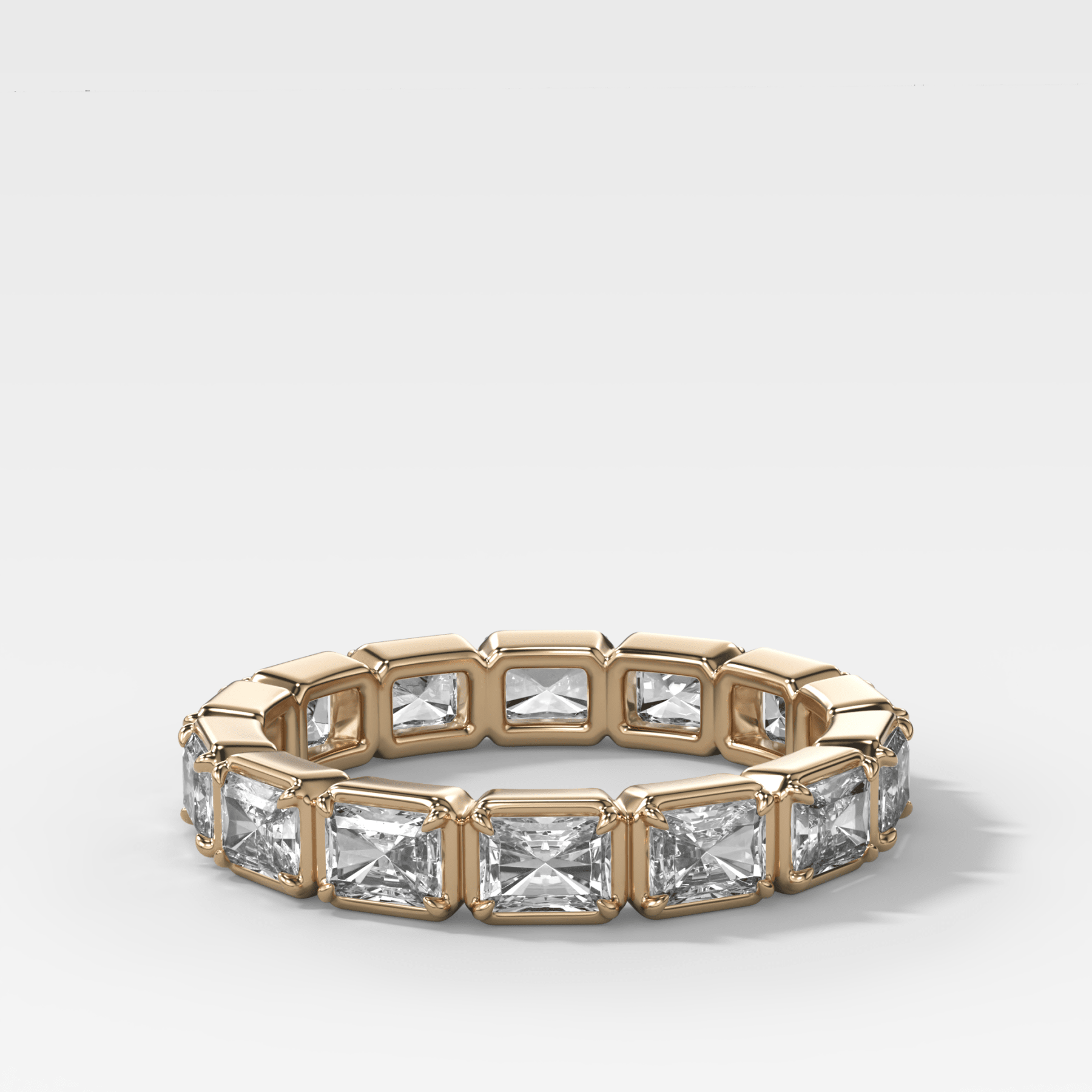 Club Set Eternity Band With East West Elongated Radiant Cuts - GOODSTONE