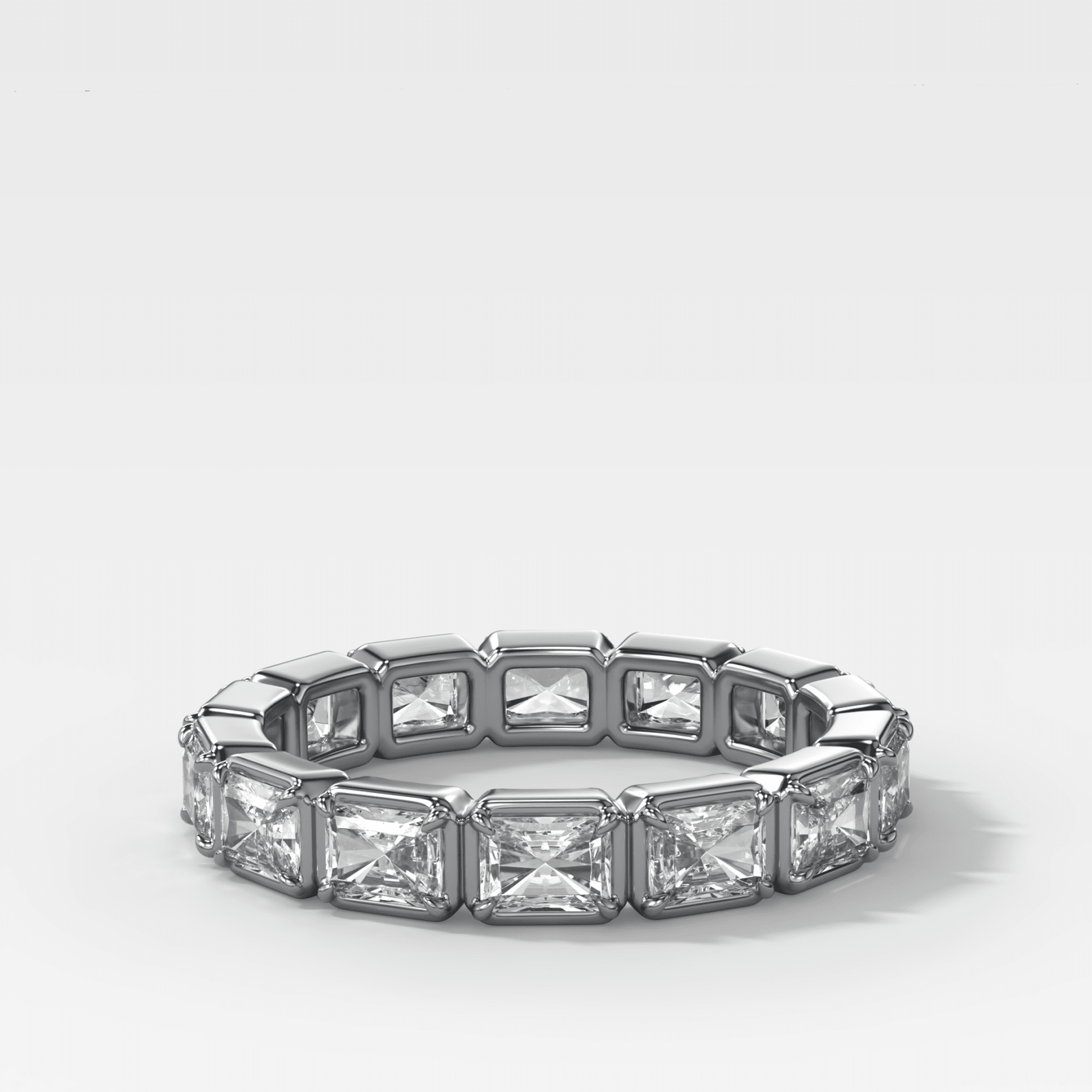 Club Set Eternity Band With East West Elongated Radiant Cuts - GOODSTONE