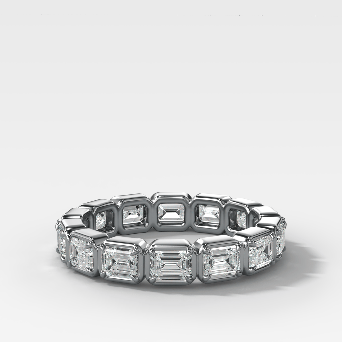 Club Set Eternity Band With East West Emerald Cuts - GOODSTONE