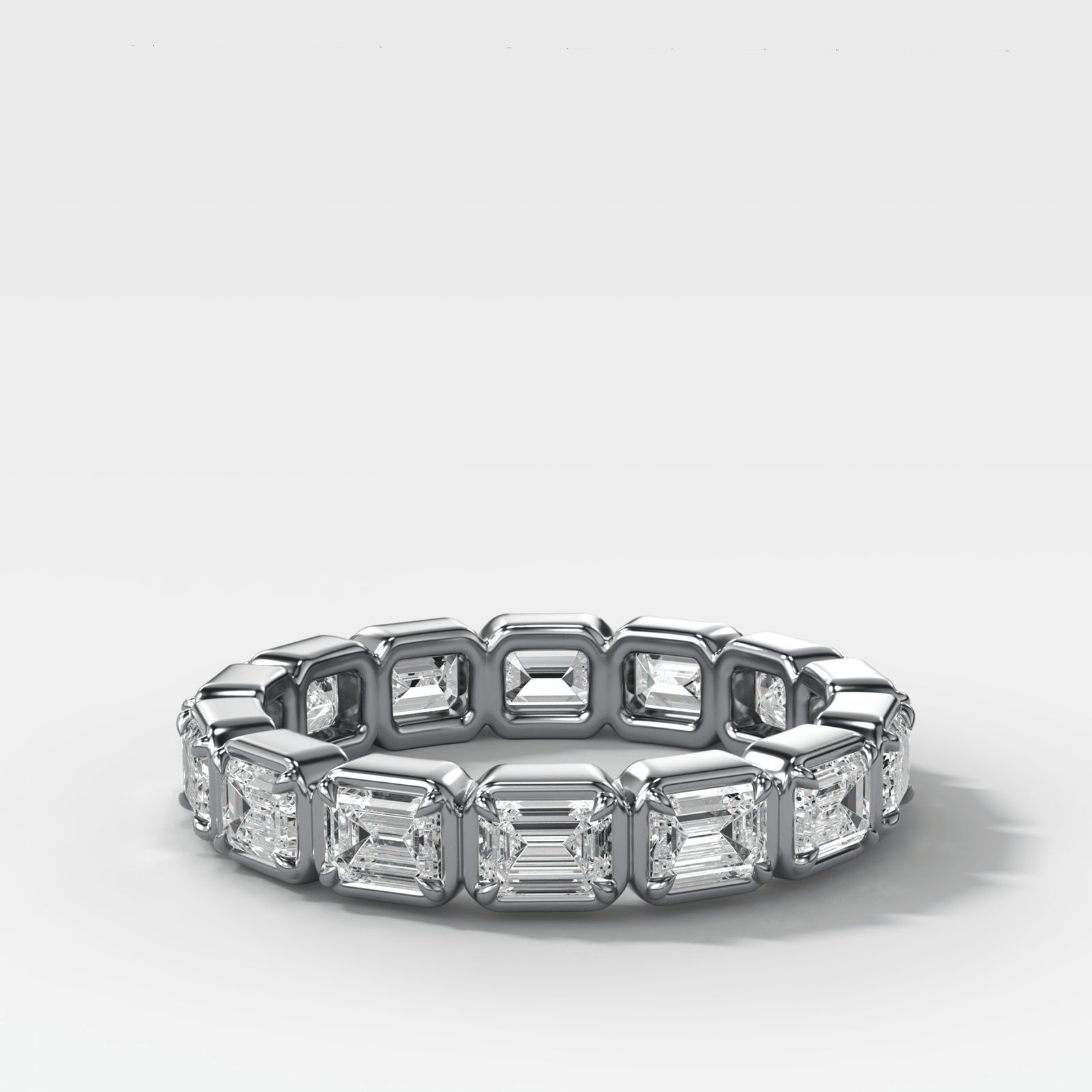 Club Set Eternity Band With East West Emerald Cuts - GOODSTONE
