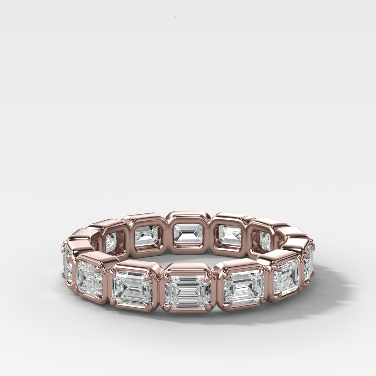 Club Set Eternity Band With East West Emerald Cuts - GOODSTONE