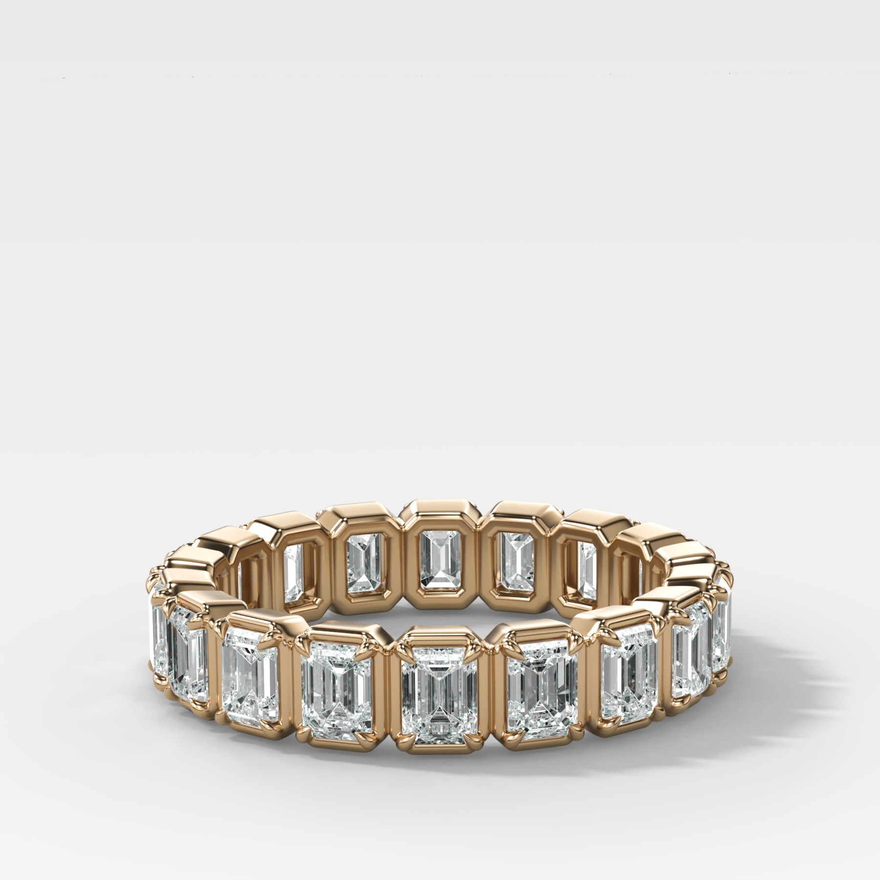 Club Set Eternity Band With Emerald Cuts - GOODSTONE