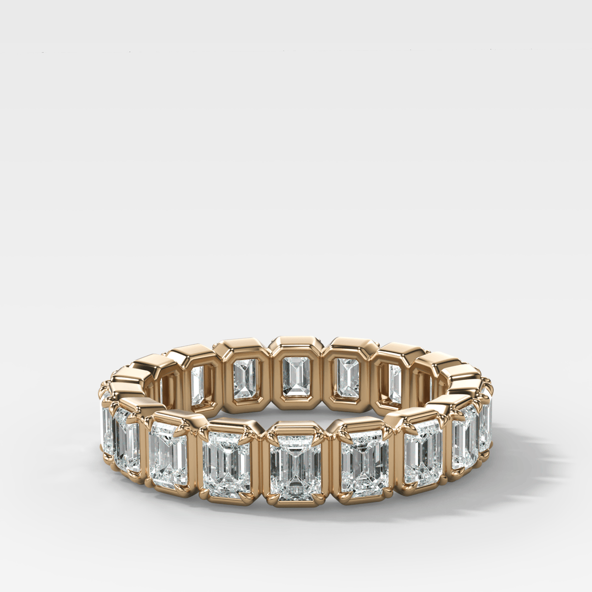 Club Set Eternity Band With Emerald Cuts - GOODSTONE