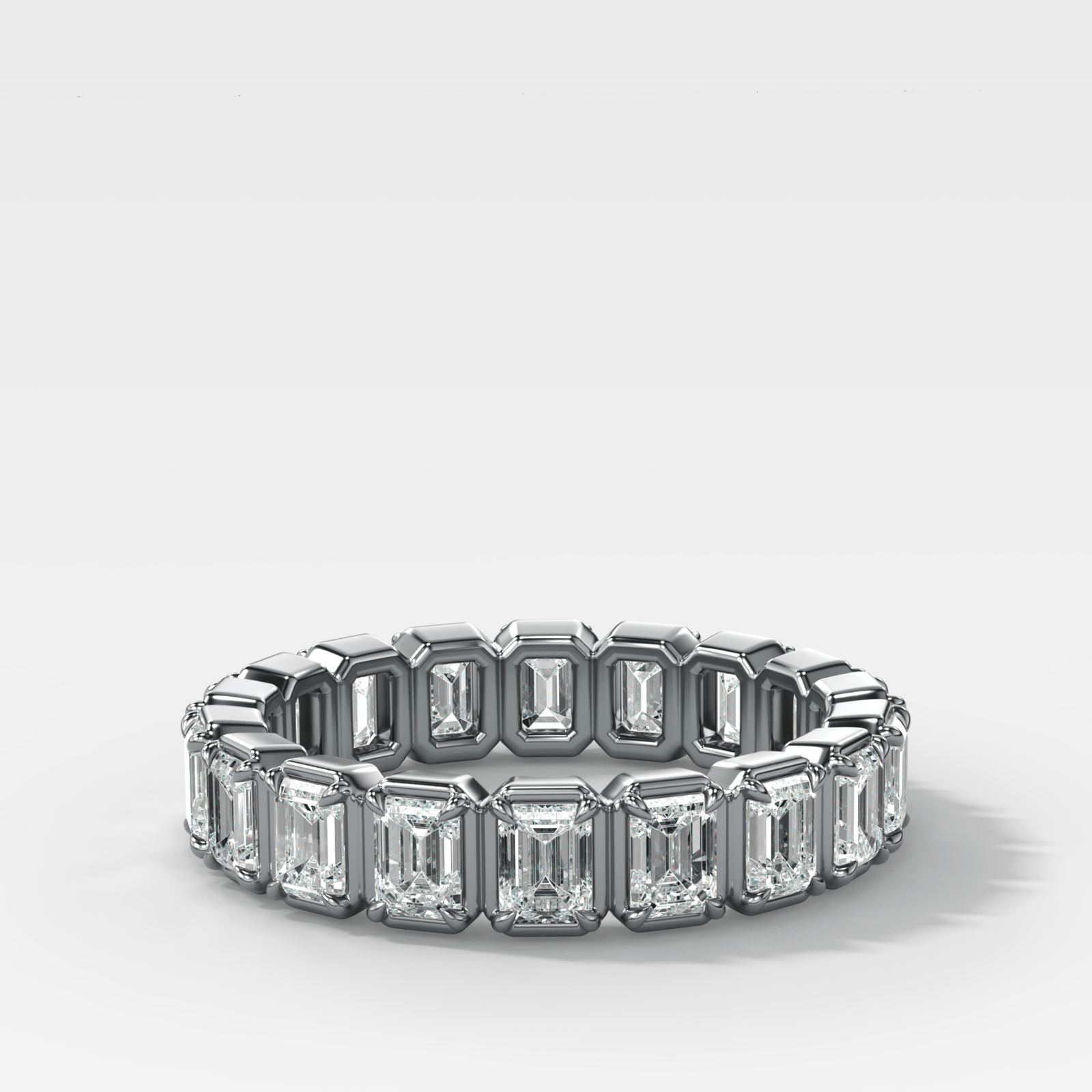 Club Set Eternity Band With Emerald Cuts - GOODSTONE