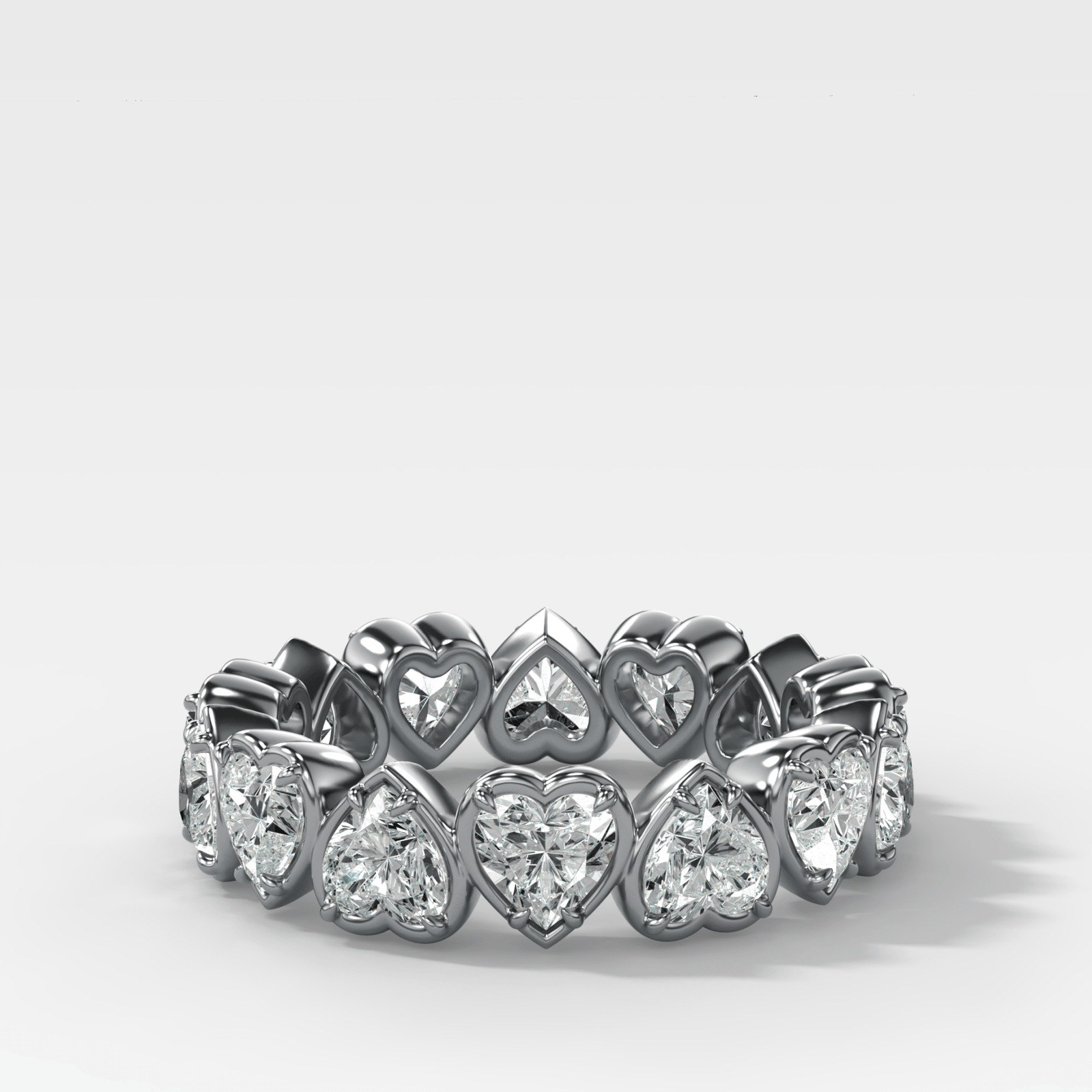 Club Set Eternity Band With Heart Cuts - GOODSTONE
