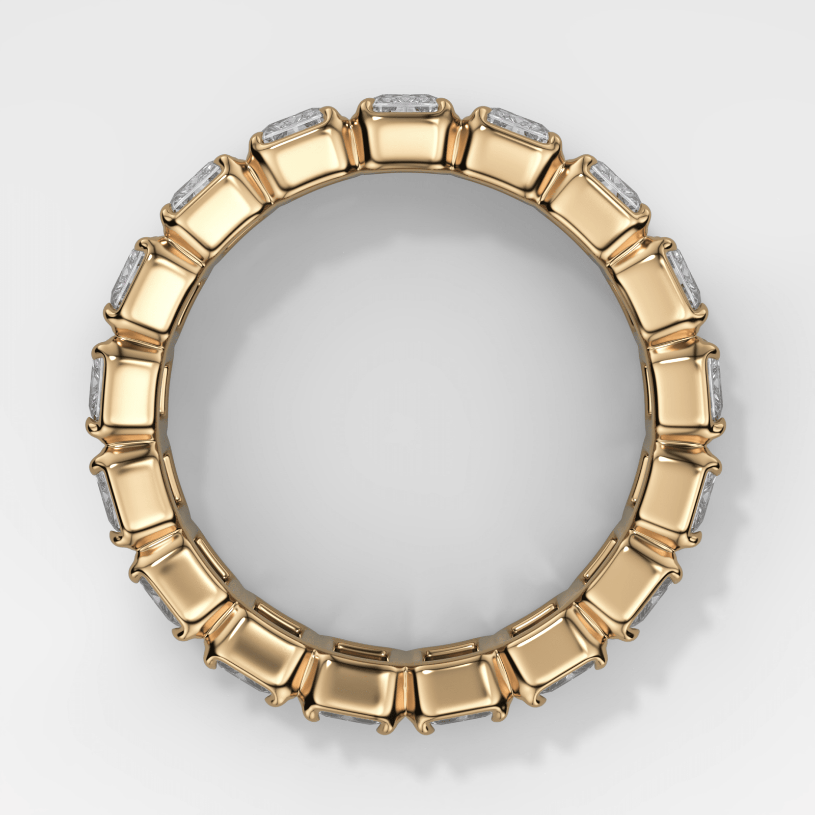 Club Set Eternity Band With North South Radiant Cuts - GOODSTONE