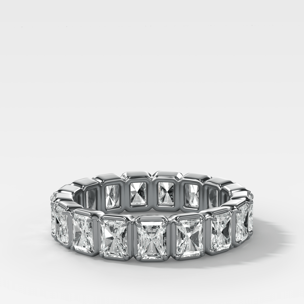 Club Set Eternity Band With North South Radiant Cuts - GOODSTONE