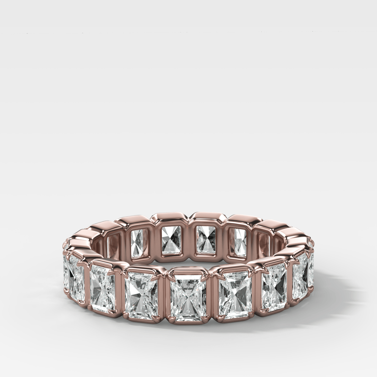 Club Set Eternity Band With North South Radiant Cuts - GOODSTONE