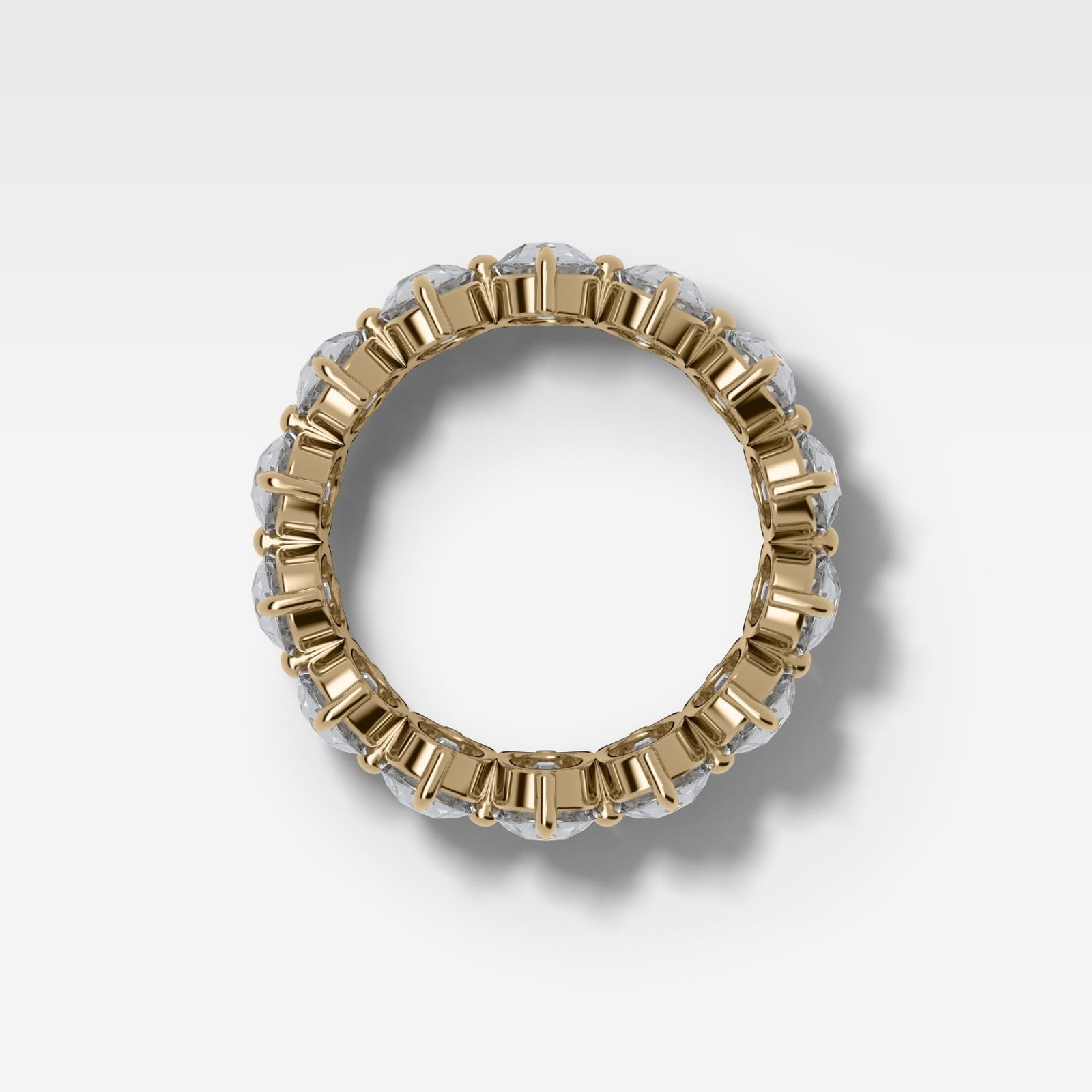 Compass-Set Eternity Band with Old Mine Cut Diamonds - GOODSTONE