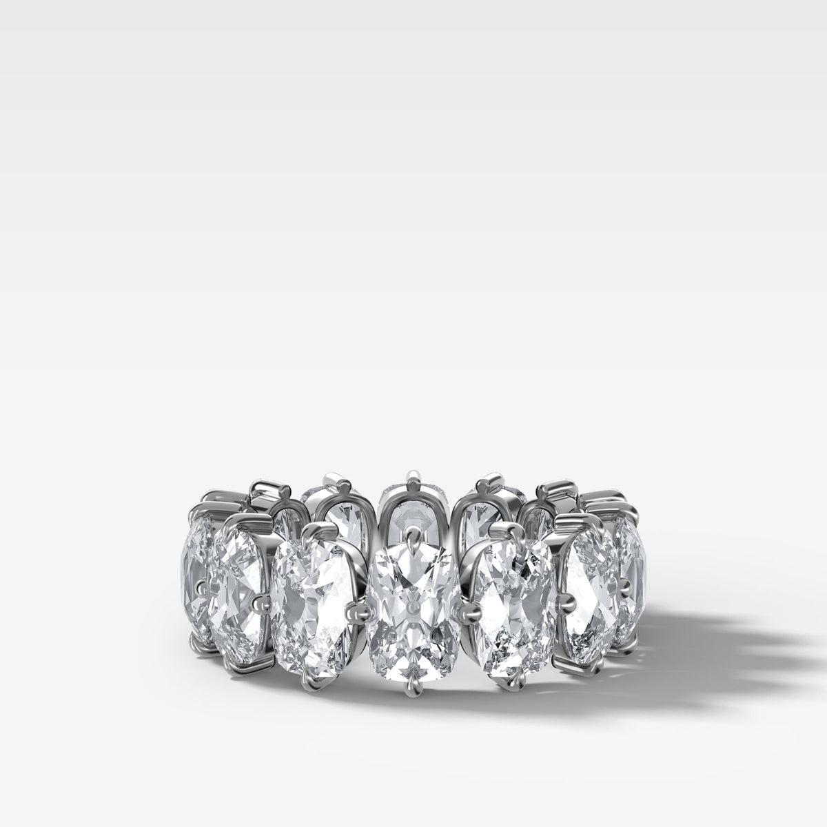 Compass-Set Eternity Band with Old Mine Cut Diamonds - GOODSTONE