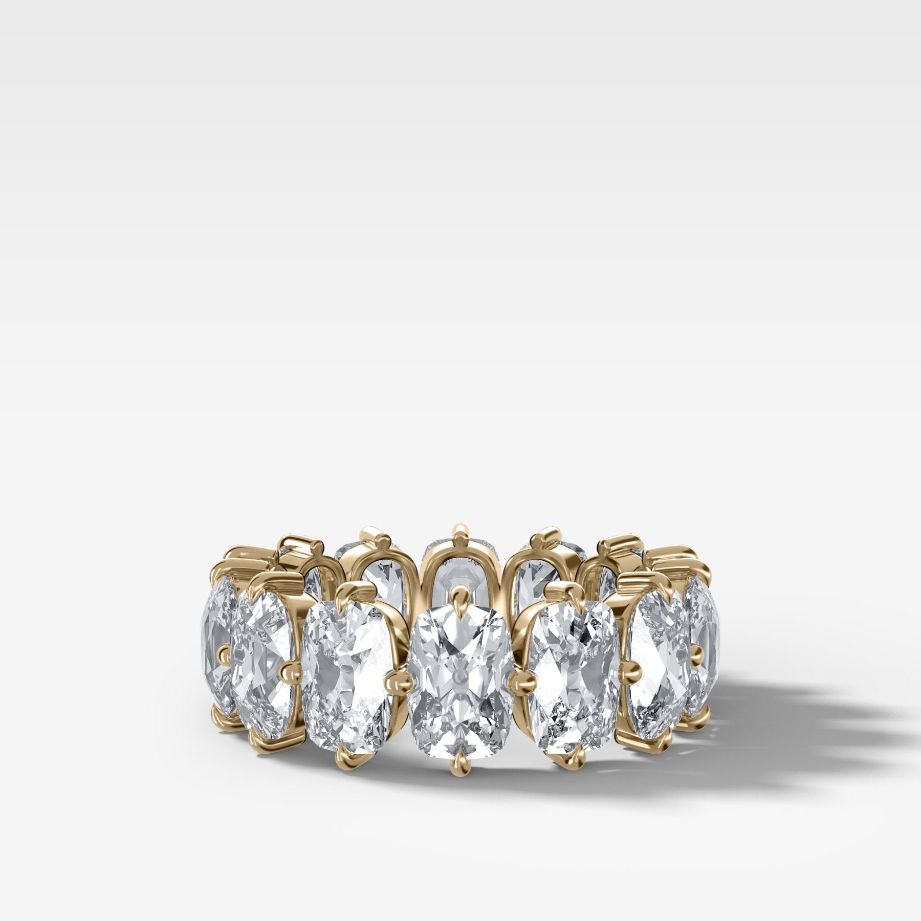 Compass-Set Eternity Band with Old Mine Cut Diamonds - GOODSTONE