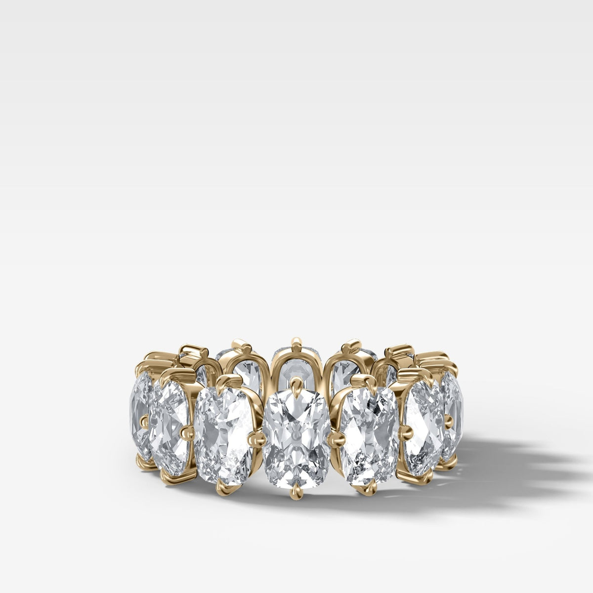 Compass-Set Eternity Band with Old Mine Cut Diamonds - GOODSTONE