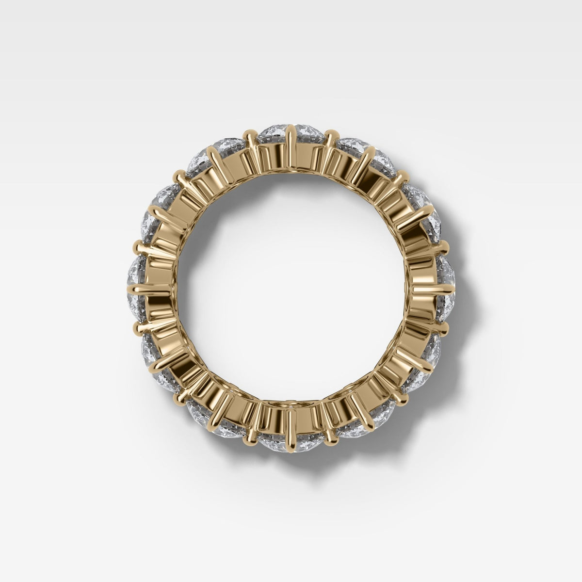 Compass-Set Eternity Band with Round Cut Diamonds - GOODSTONE