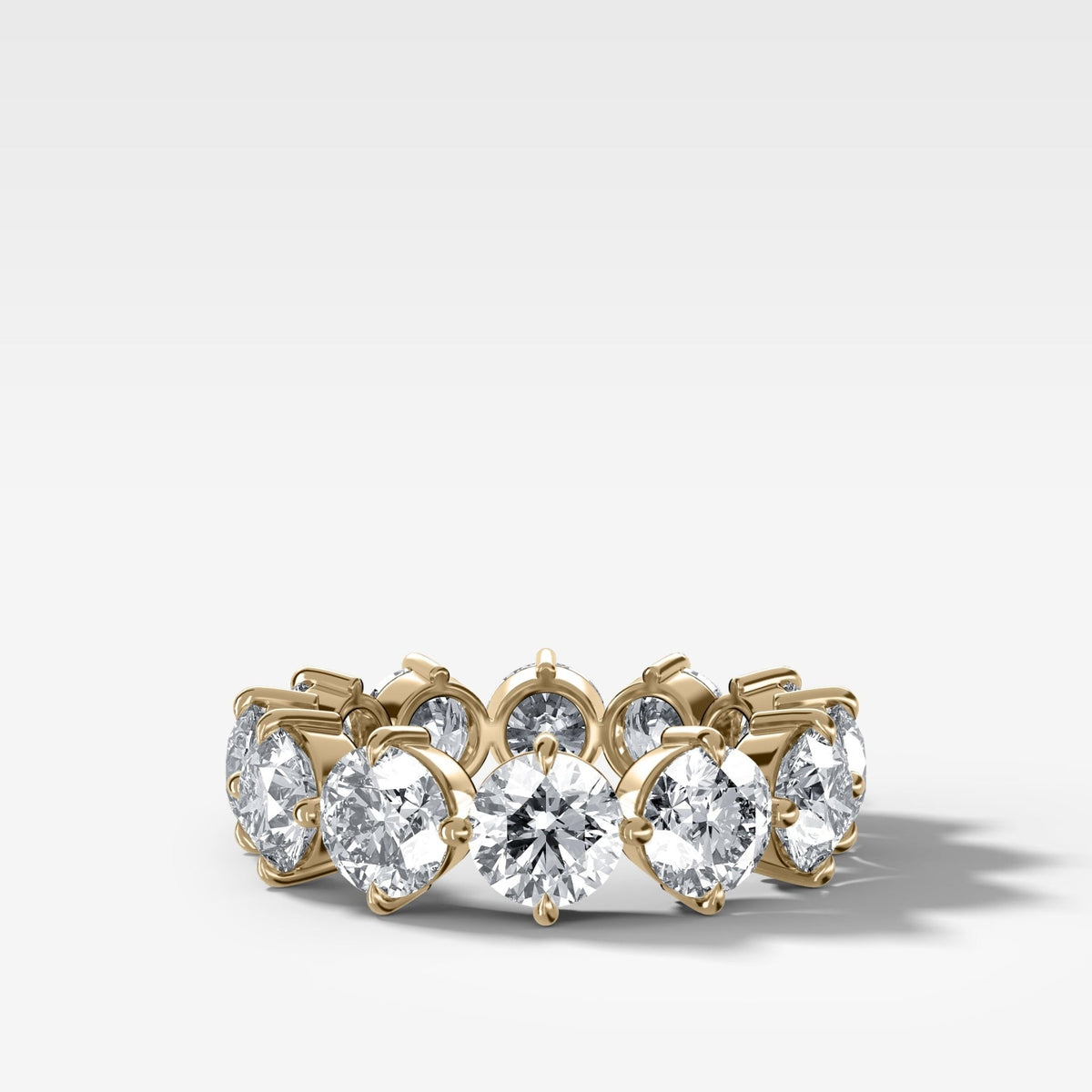 Compass-Set Eternity Band with Round Cut Diamonds - GOODSTONE