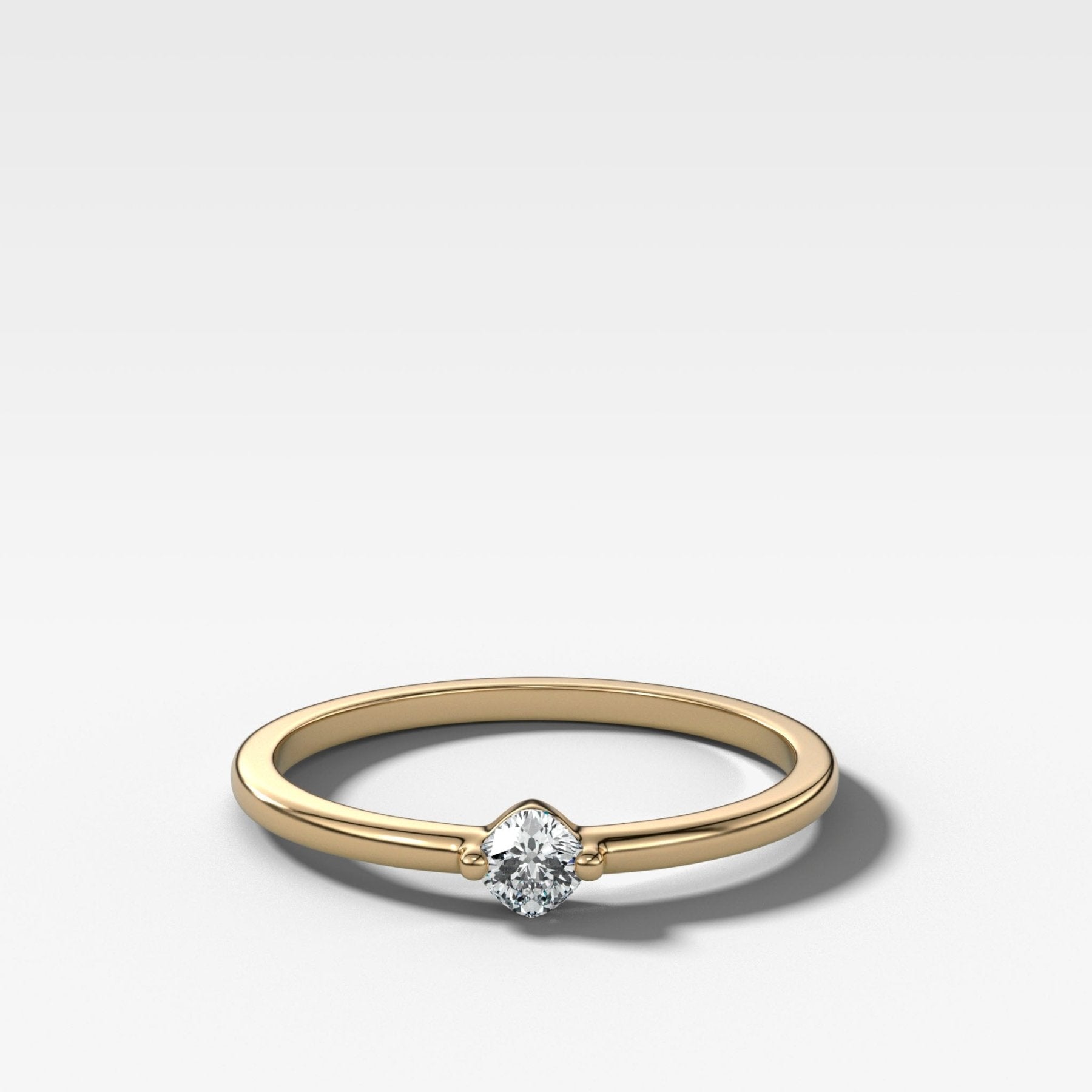 Compass Wedding Band with A Cushion Cut - GOODSTONE