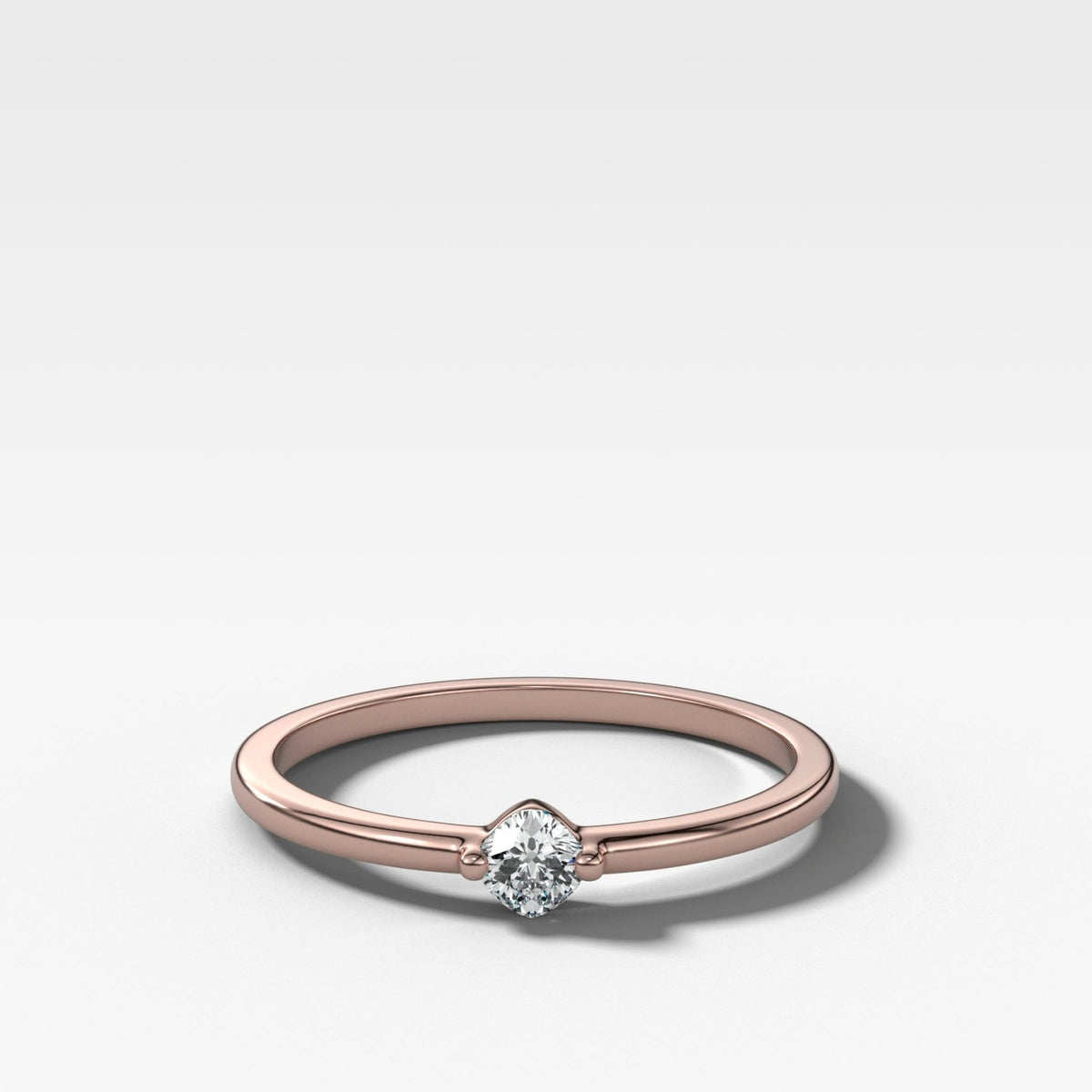 Compass Wedding Band with A Cushion Cut - GOODSTONE