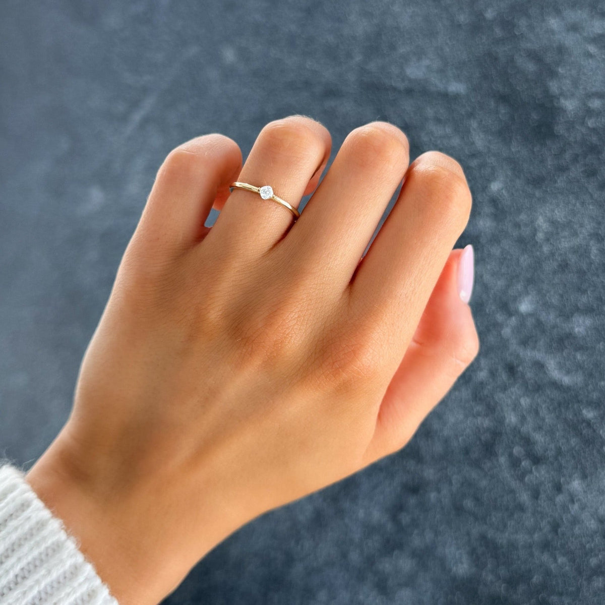 Compass Wedding Band with A Cushion Cut - GOODSTONE