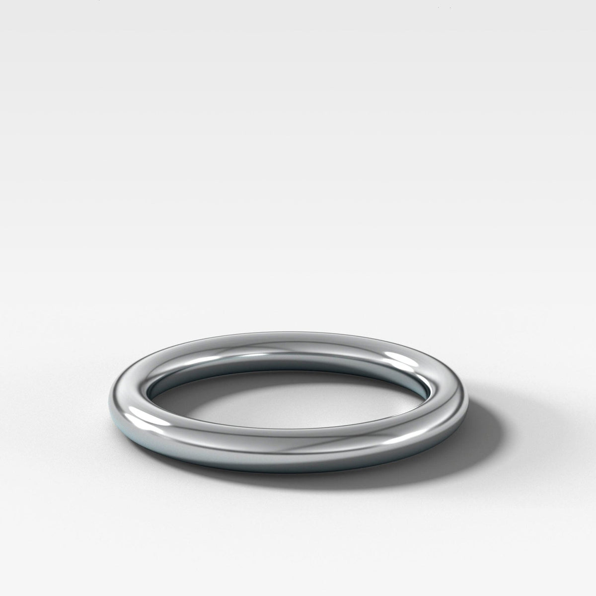 Donut Rounded Wedding Band 2.5mm - GOODSTONE