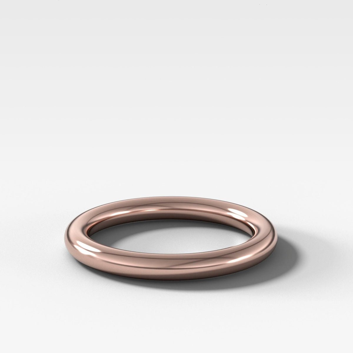 Donut Rounded Wedding Band 2.5mm - GOODSTONE