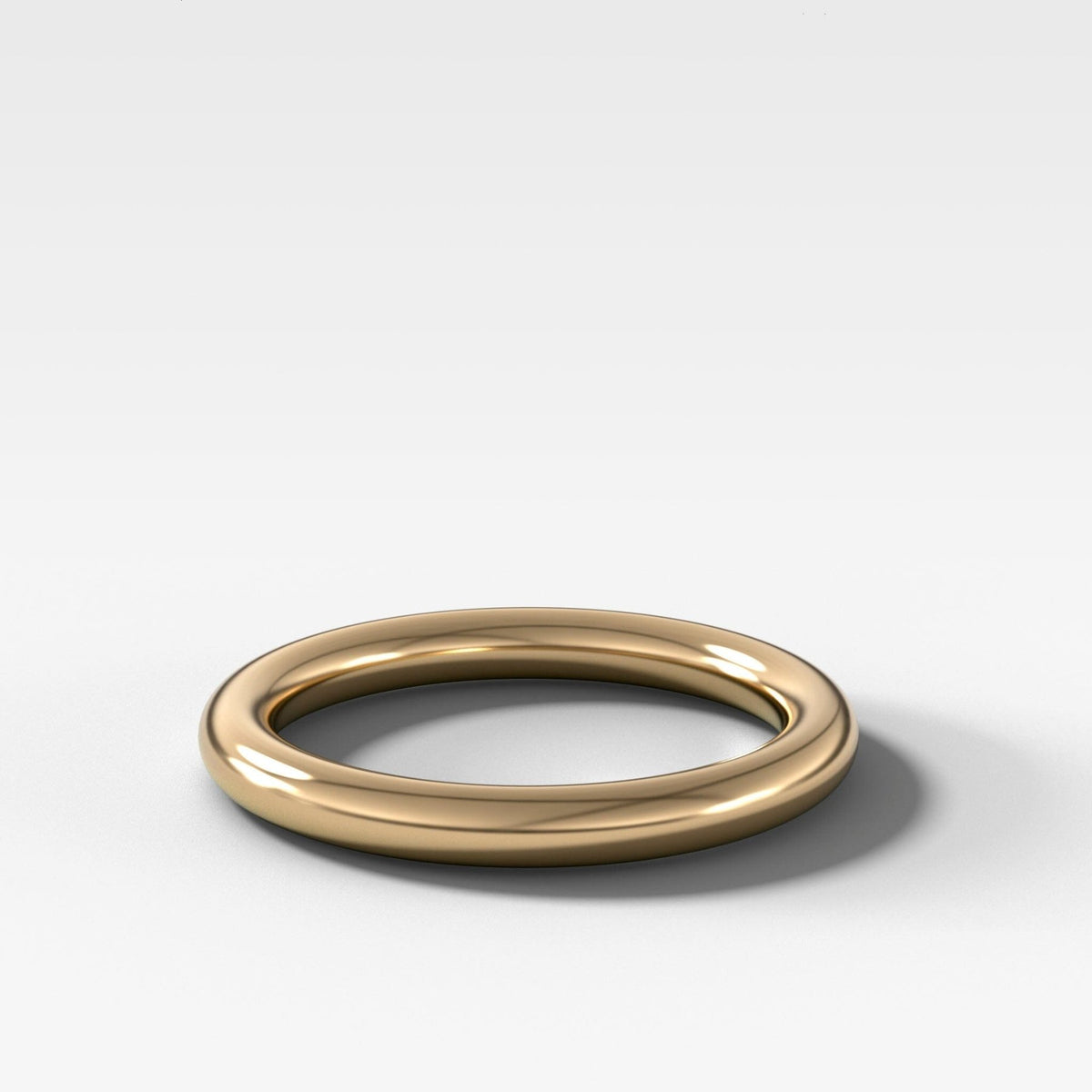 Donut Rounded Wedding Band 2.5mm - GOODSTONE