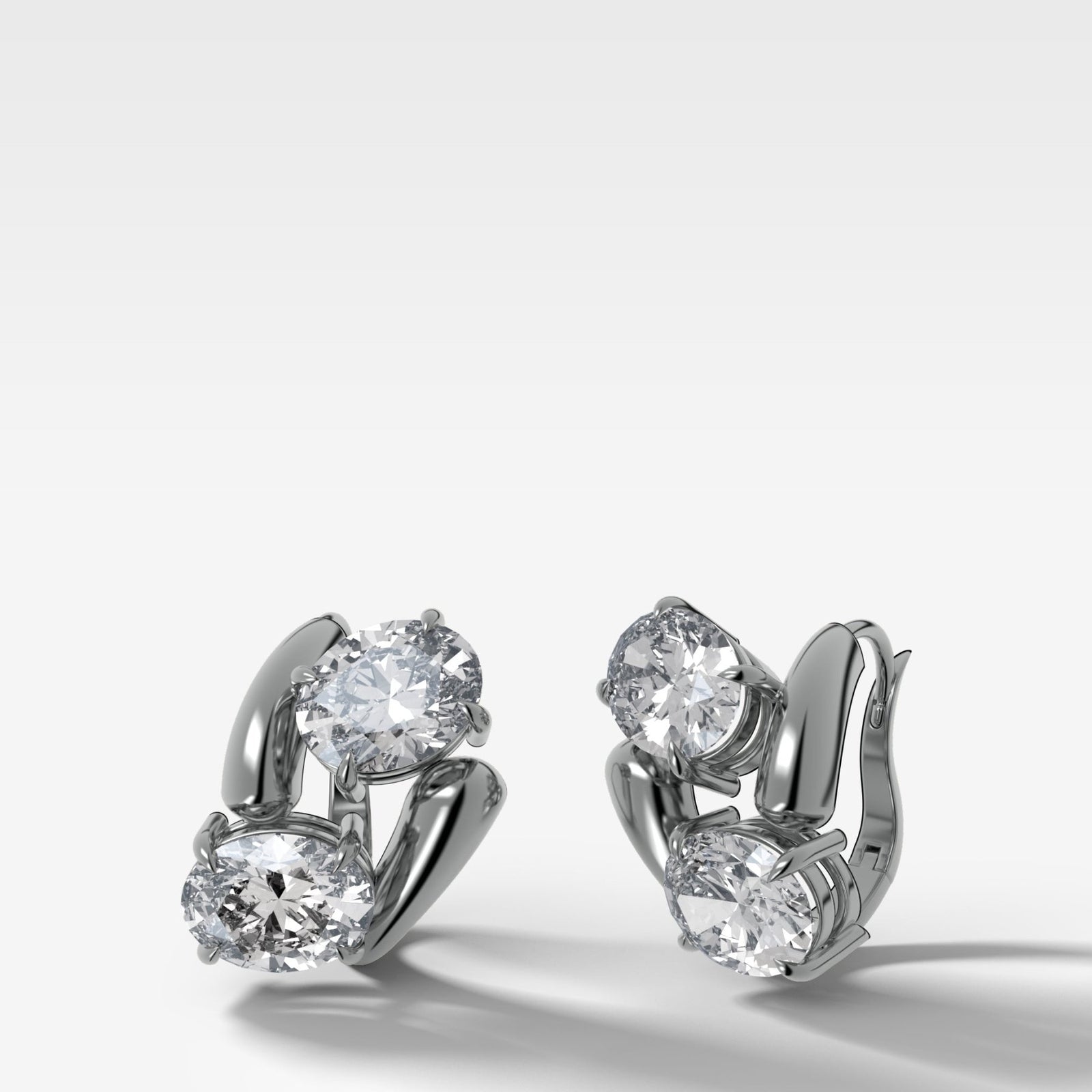 Double Wrap Oval Dangle Earrings - GOODSTONE