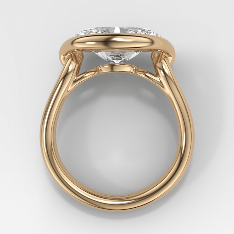 Oval Cut Dual Lasso Engagement Ring | GOODSTONE