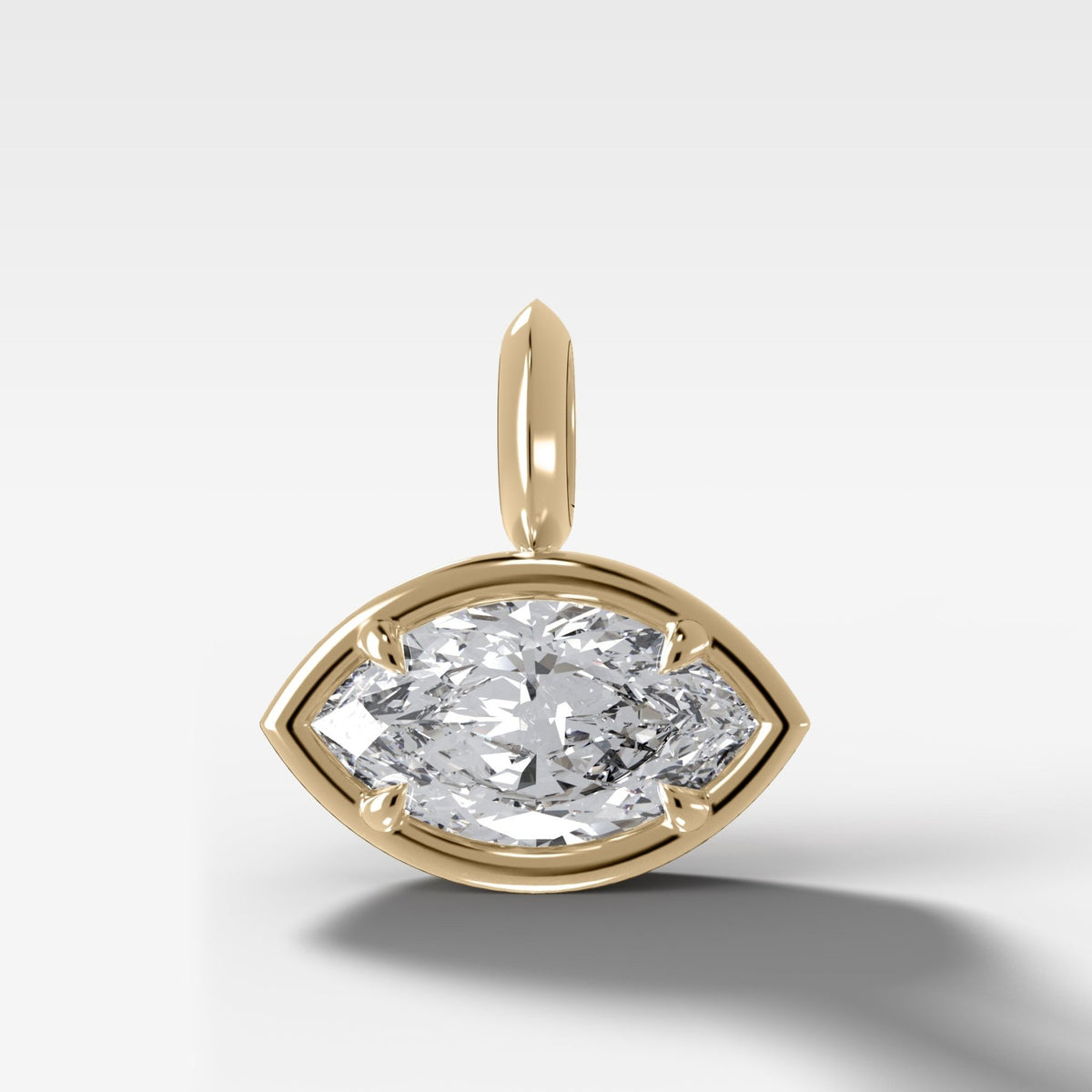 East West Club Attachable Pendant with 6.27ct Lab Grown Marquise Cut Diamond - GOODSTONE