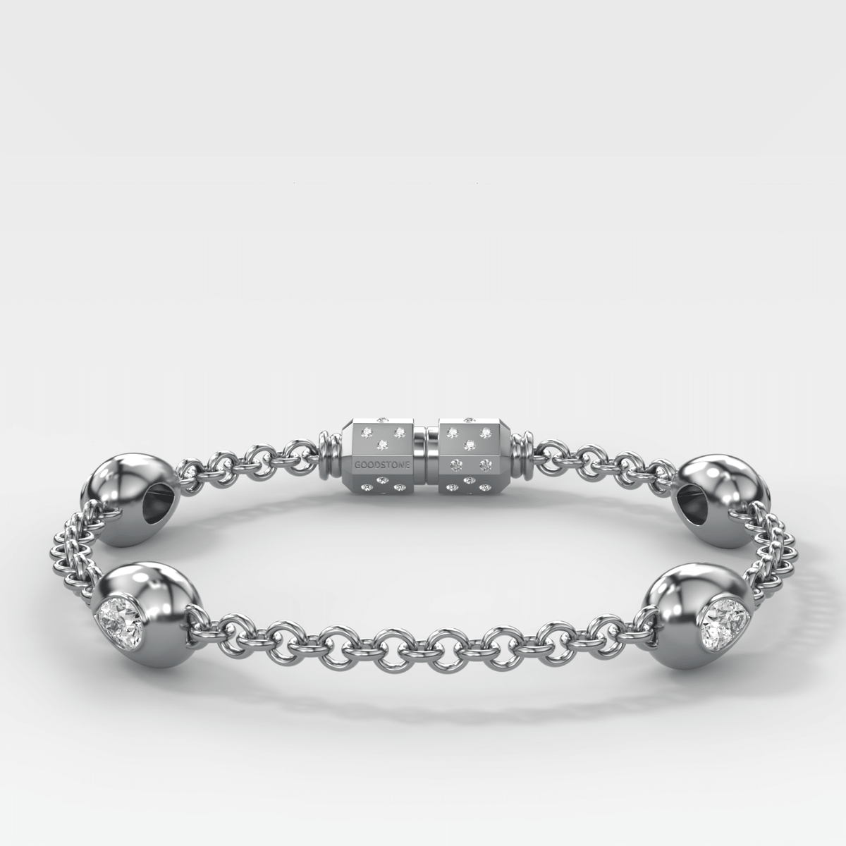 Egg Drop Bracelet with Pear Cut Diamond - GOODSTONE