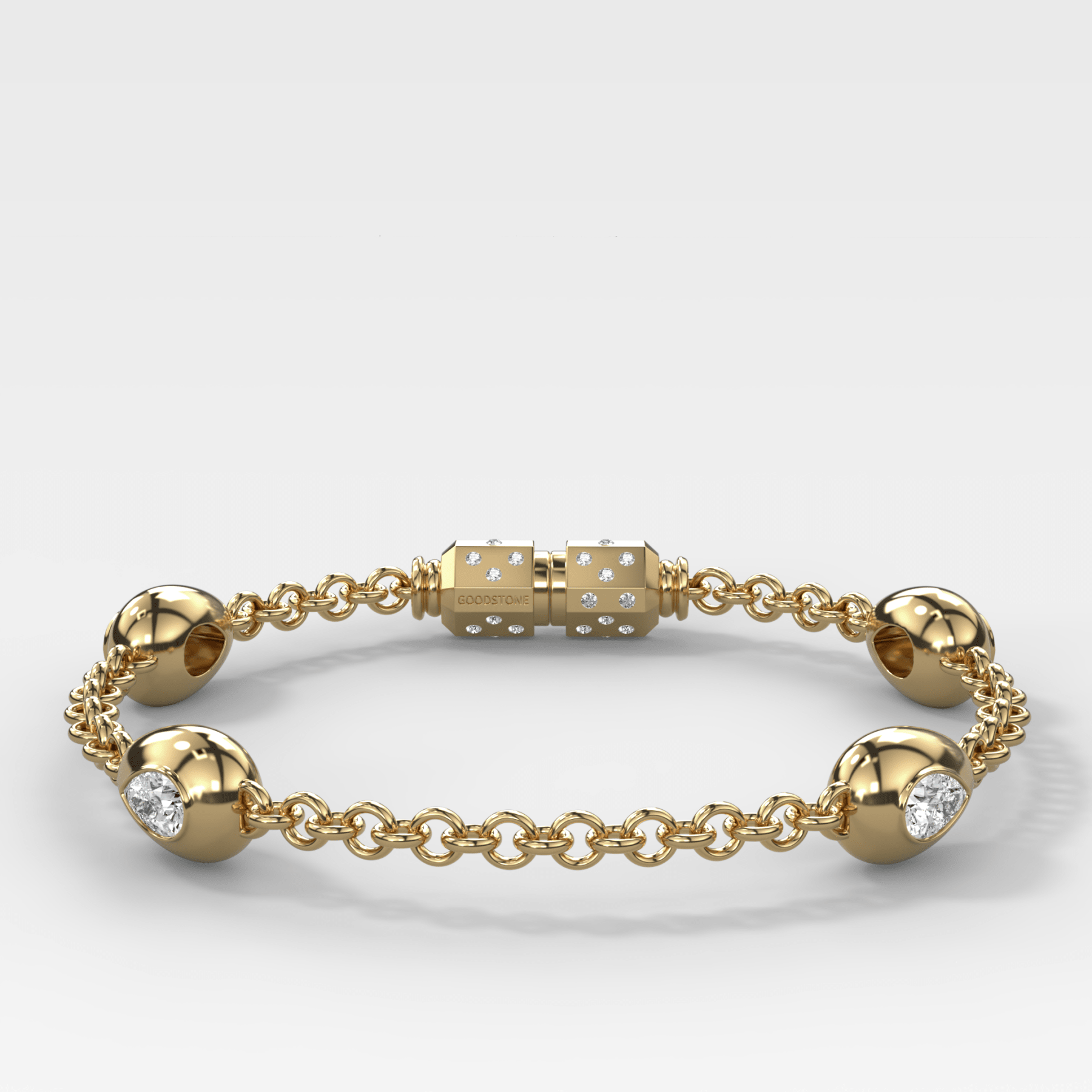 Egg Drop Bracelet with Pear Cut Diamond - GOODSTONE