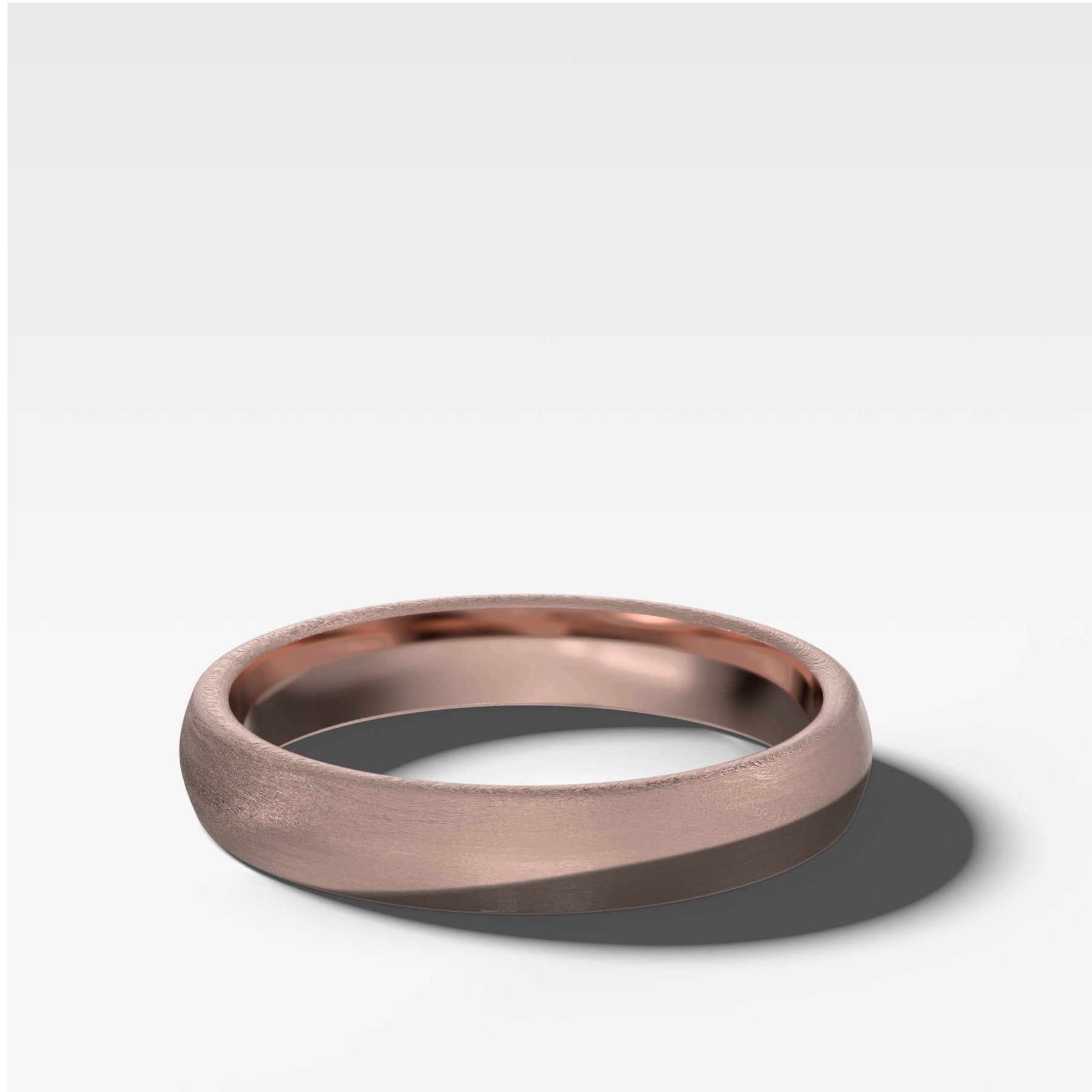 European Style Matte Wedding Band 4mm - GOODSTONE