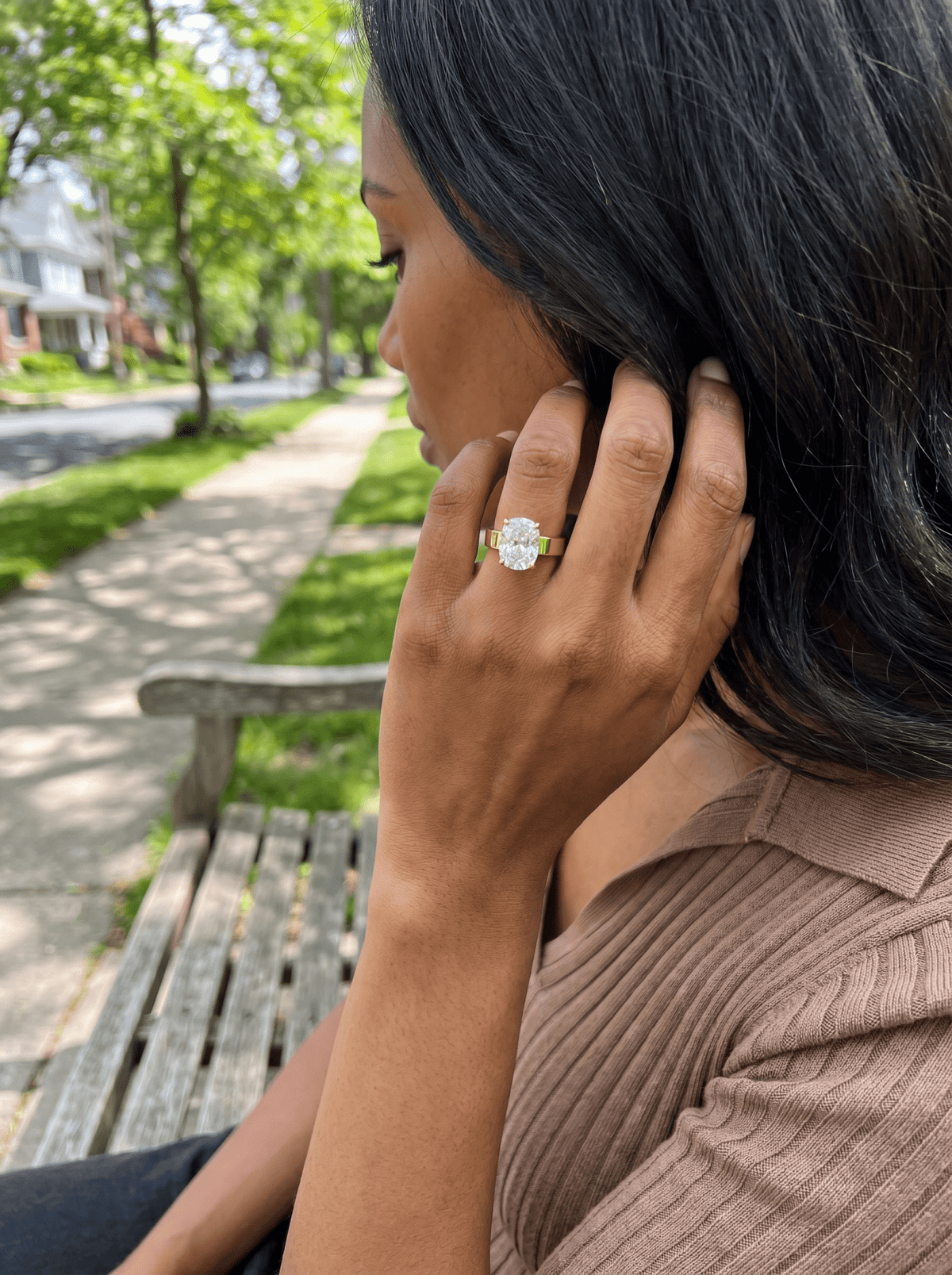 Finest Solitaire Engagement Ring With Elongated Cushion Cut Diamond - GOODSTONE