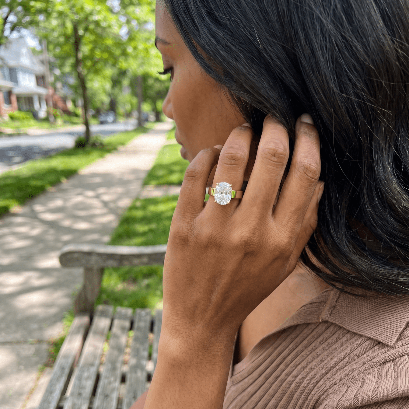 Finest Solitaire Engagement Ring With Elongated Cushion Cut Diamond - GOODSTONE