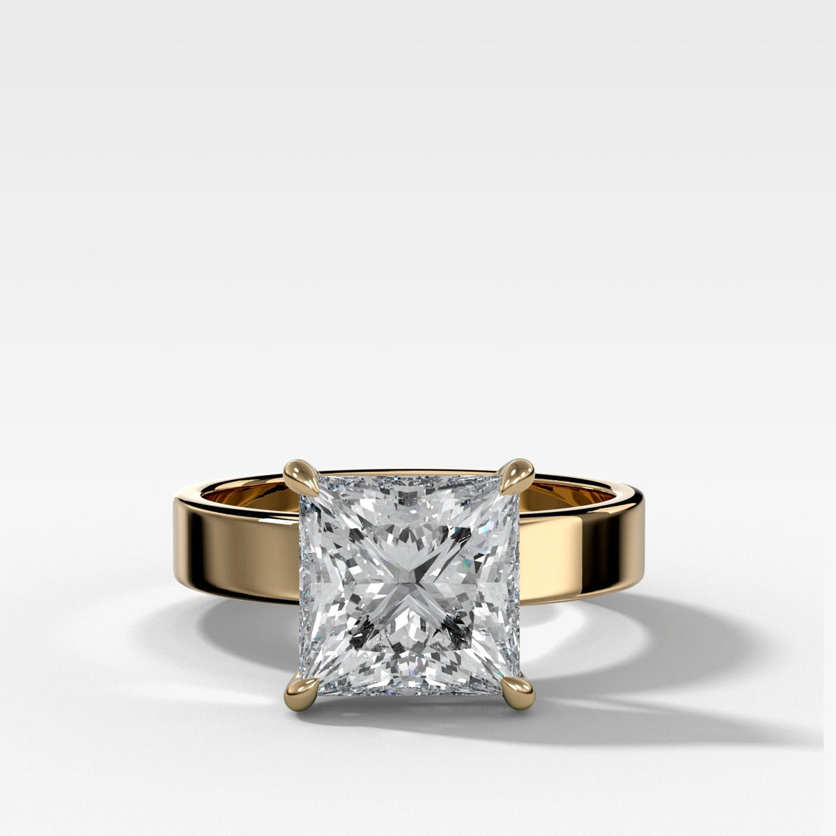 Finest Solitaire Engagement Ring With Princess Cut Diamond - GOODSTONE