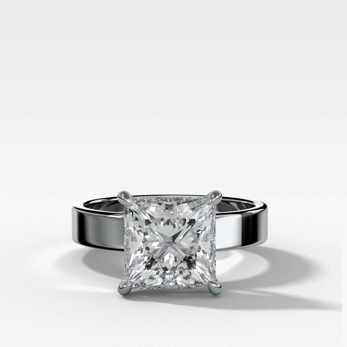 Finest Solitaire Engagement Ring With Princess Cut Diamond - GOODSTONE