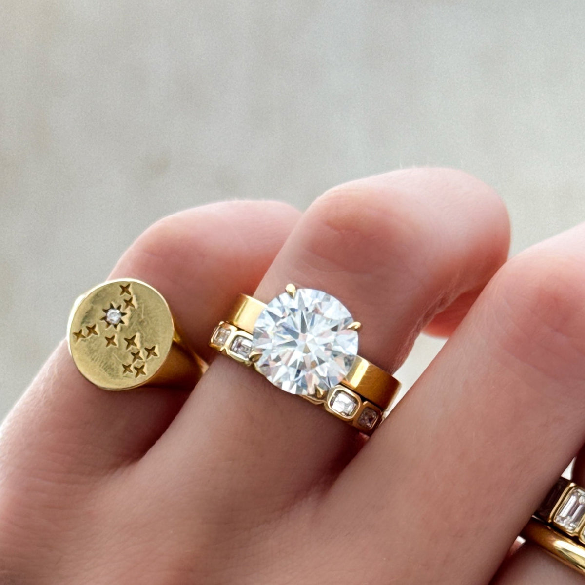 Finest Solitaire Engagement Ring With Round Brilliant Cut Diamond - GOODSTONE