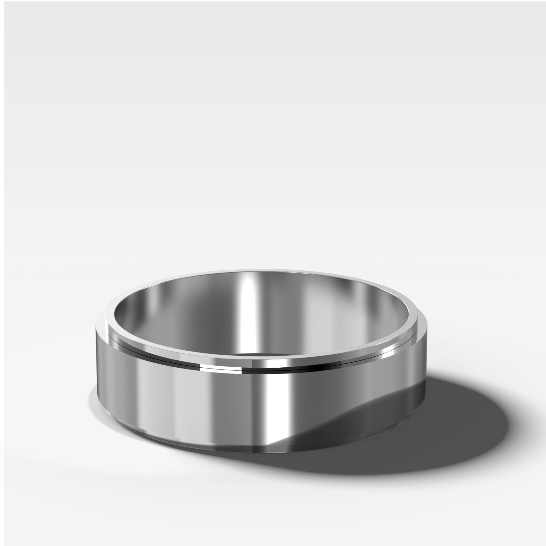Finest Stepped Edge Wedding Band 6mm - GOODSTONE