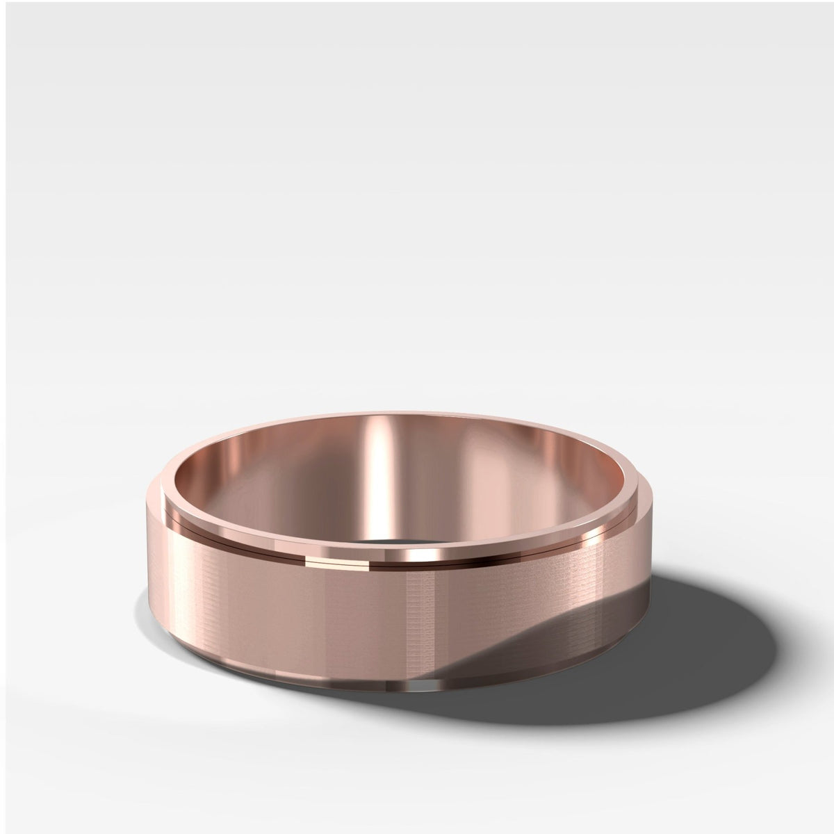 Finest Stepped Edge Wedding Band 6mm - GOODSTONE