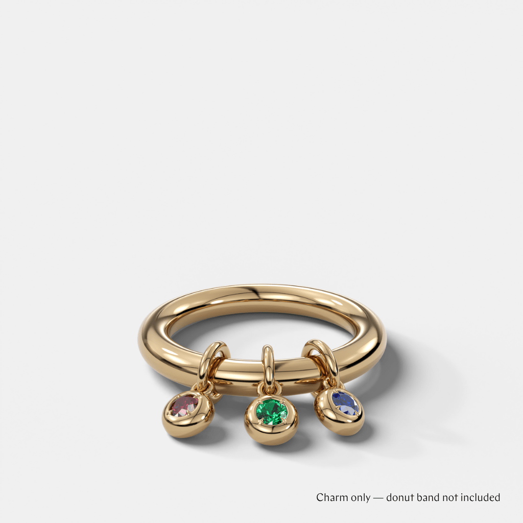 Gemstone Donut Ring Charm (Charm Only) - GOODSTONE