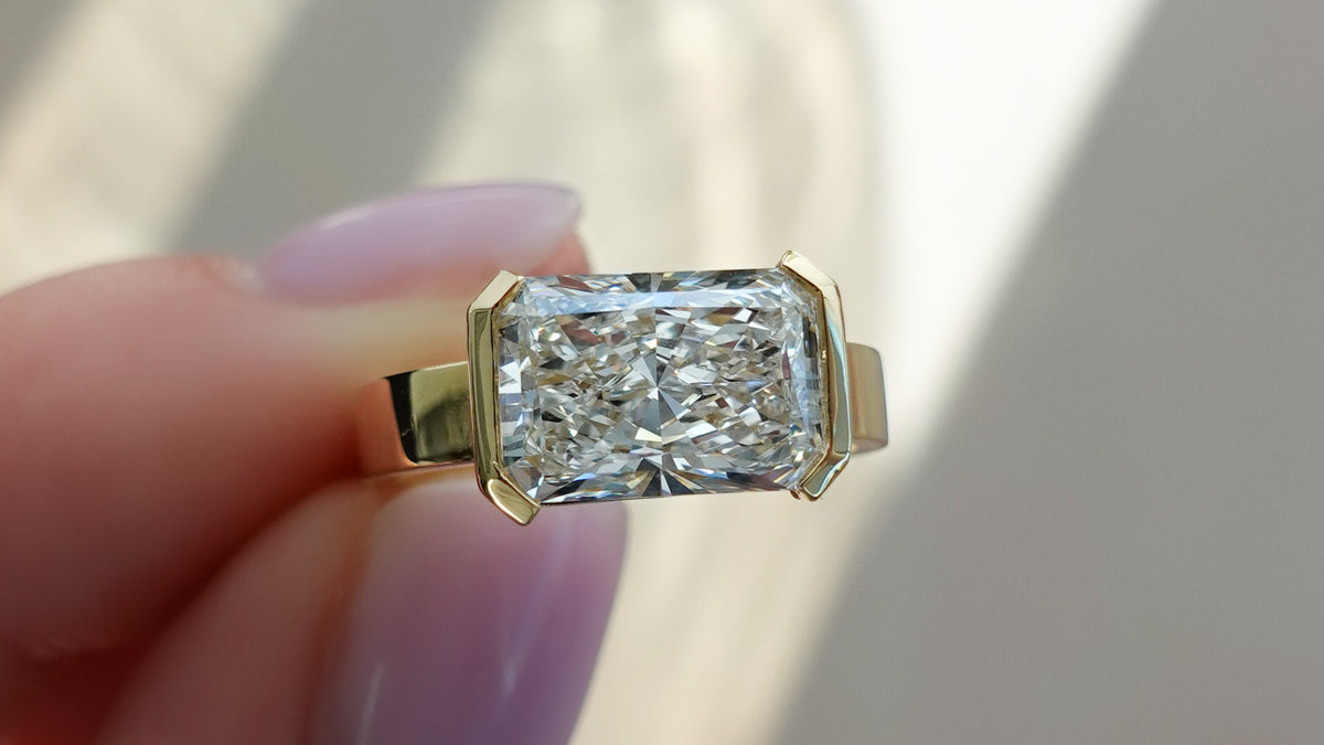 Horizontal Engagement Rings: East West Style | GoodStone