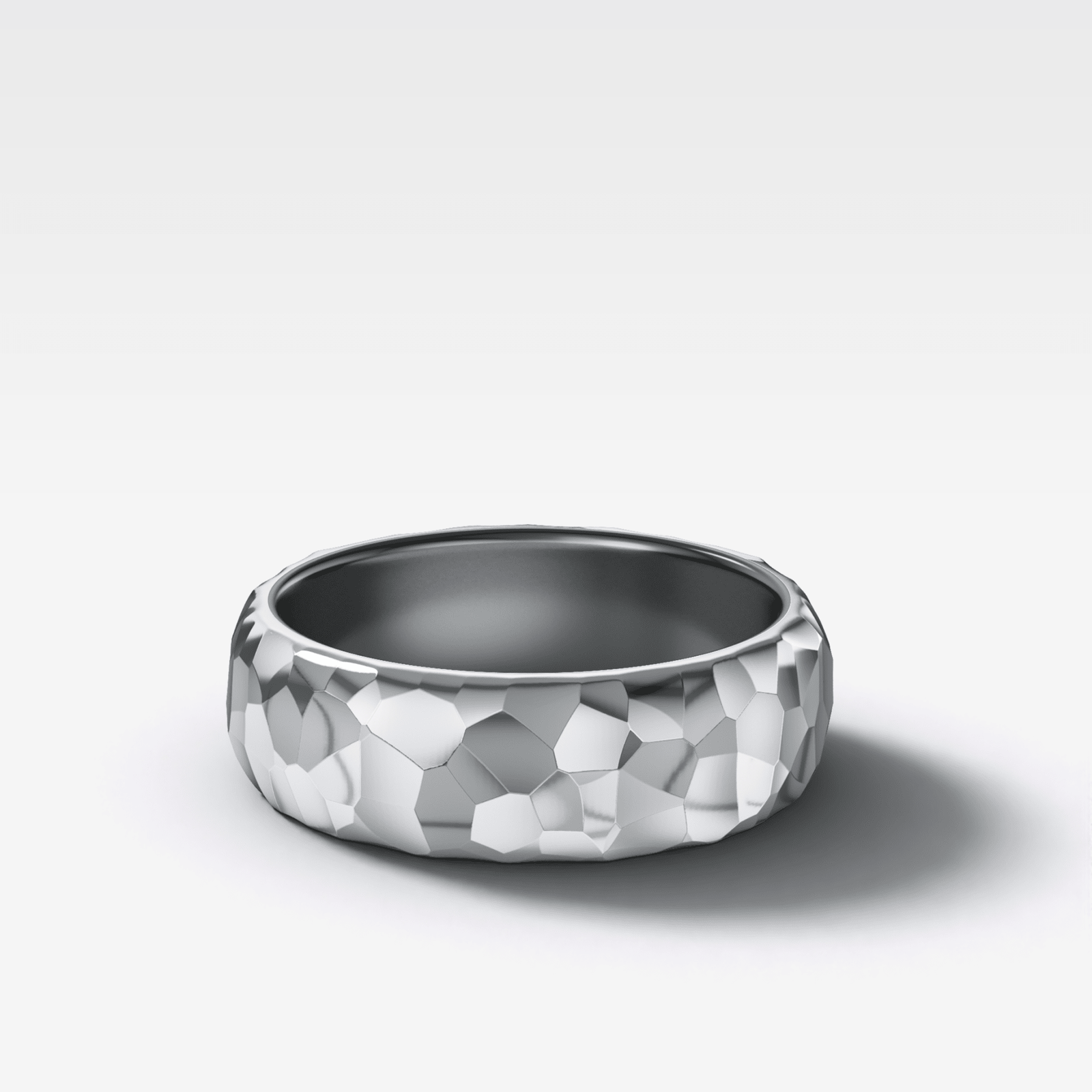 Harper Hammered Wedding Band 6mm - GOODSTONE