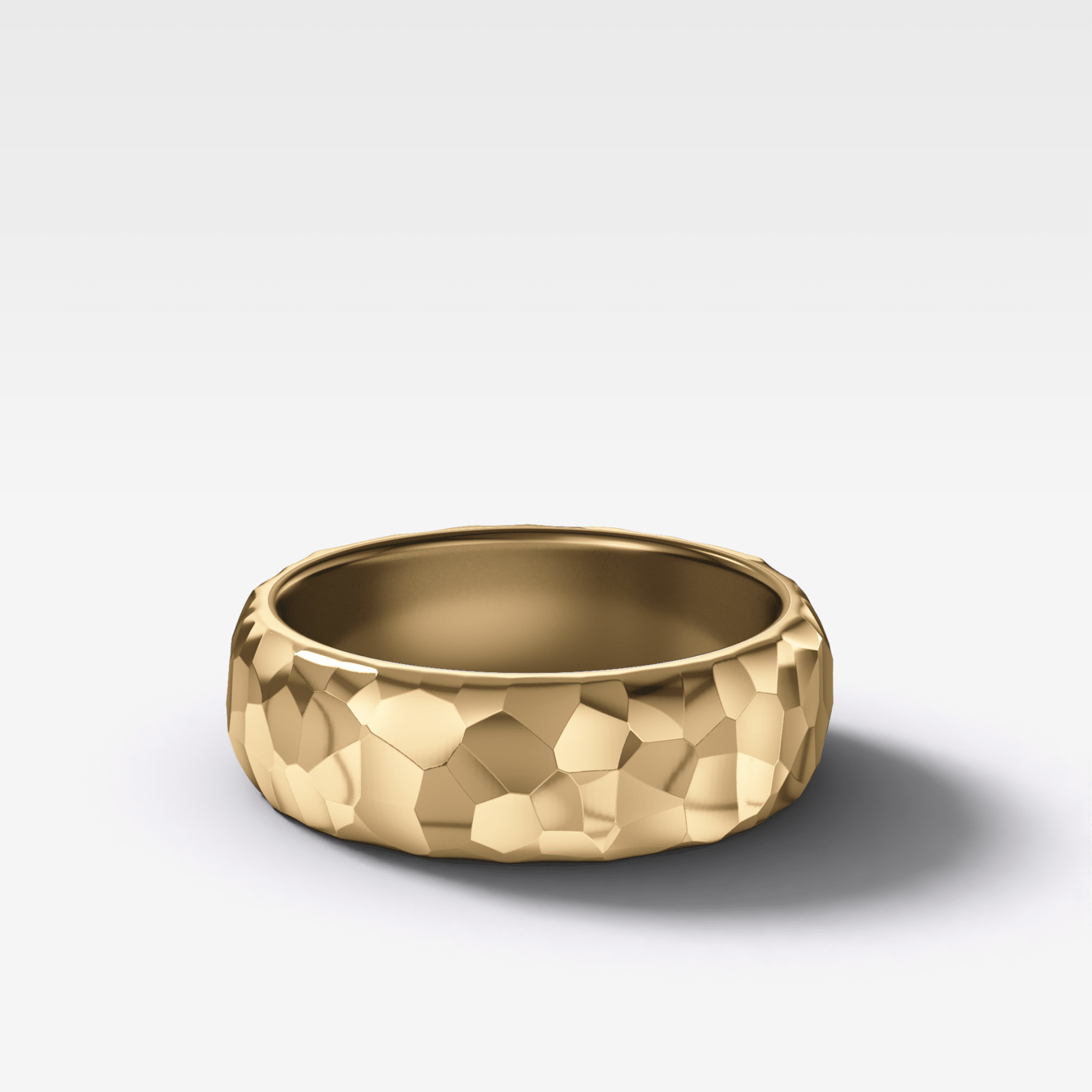 Harper Hammered Wedding Band 6mm - GOODSTONE