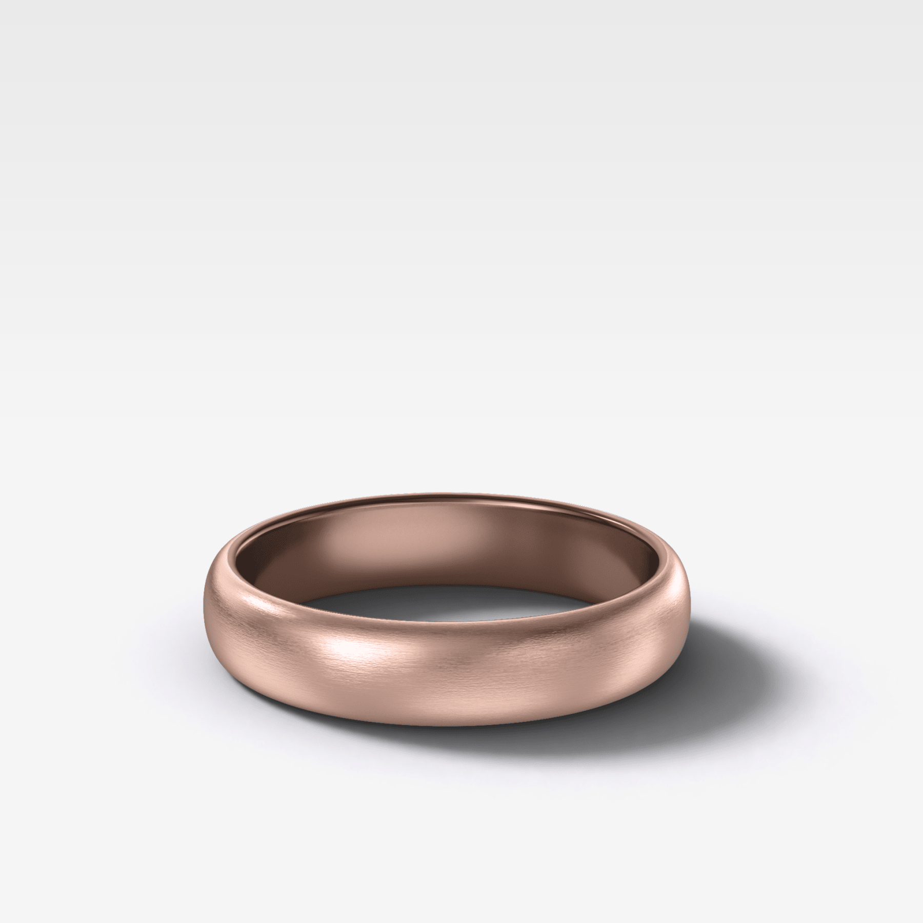 Harper Matte Wedding Band 4mm - GOODSTONE